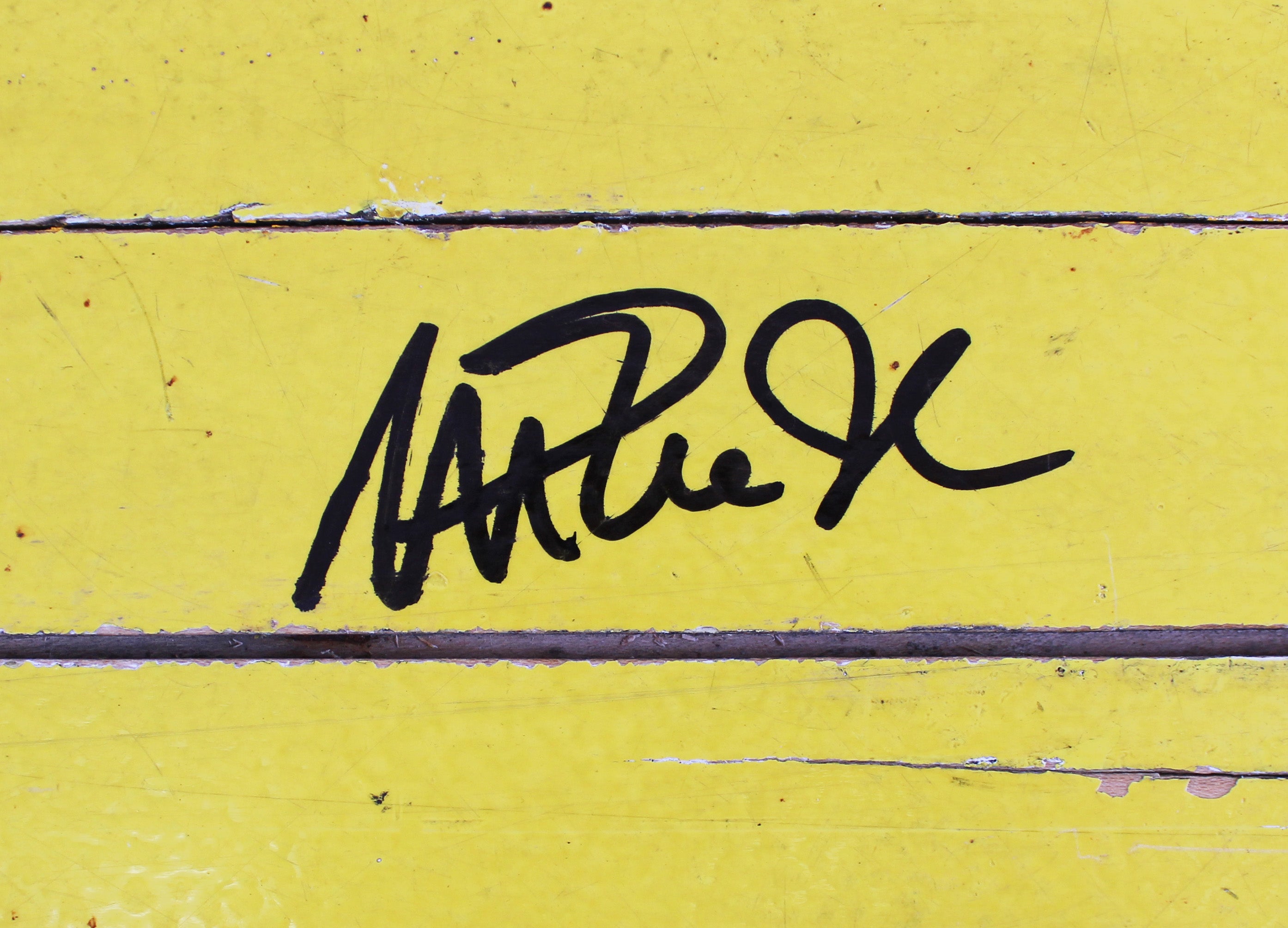 Lakers Magic Johnson Authentic Signed 8x10 Forum Floorboard PSA/DNA Itp #6A04950