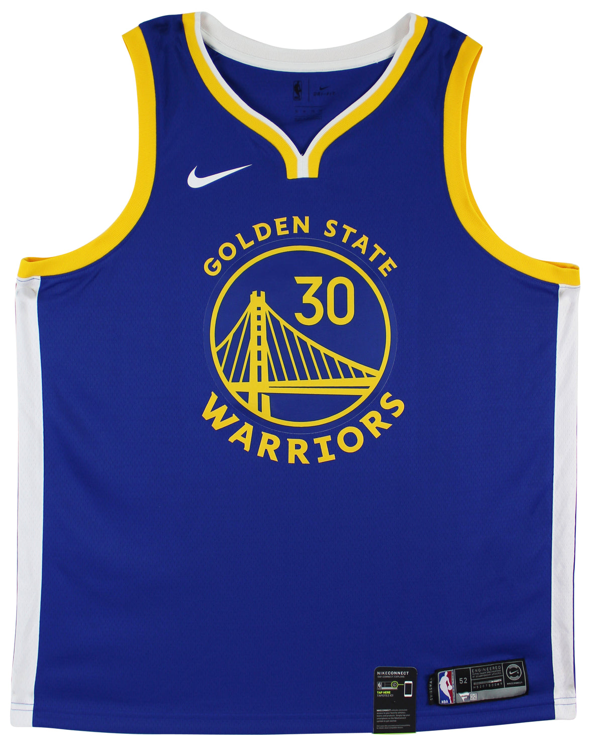 Warriors Stephen Curry Authentic Signed Blue Nike Swingman Jersey Fanatics COA