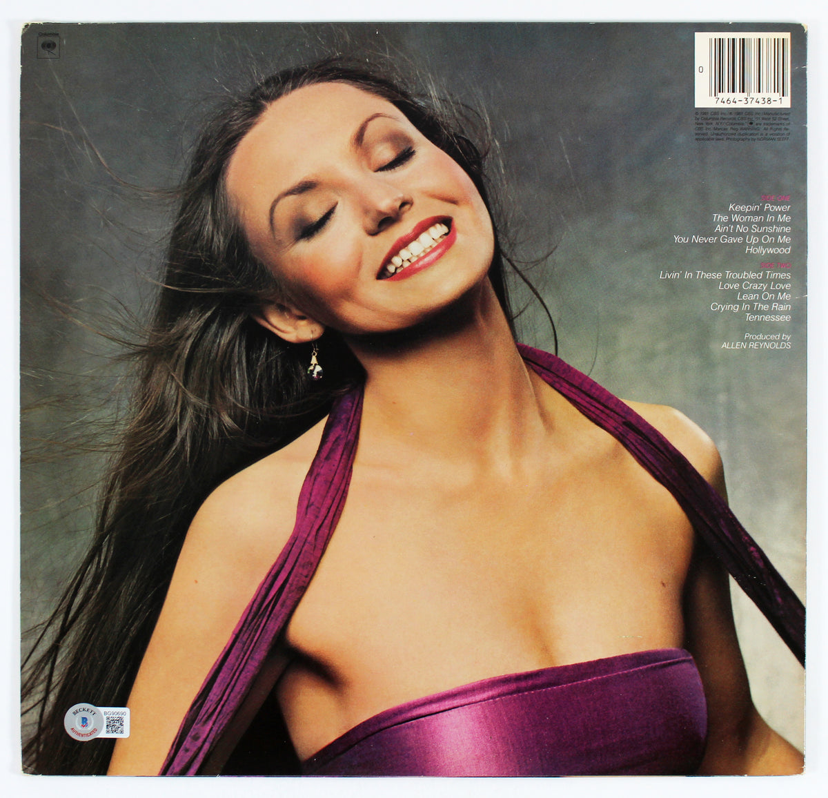 Crystal Gale "Love" Signed Hollywood Tennessee Album Cover BAS #BG90690