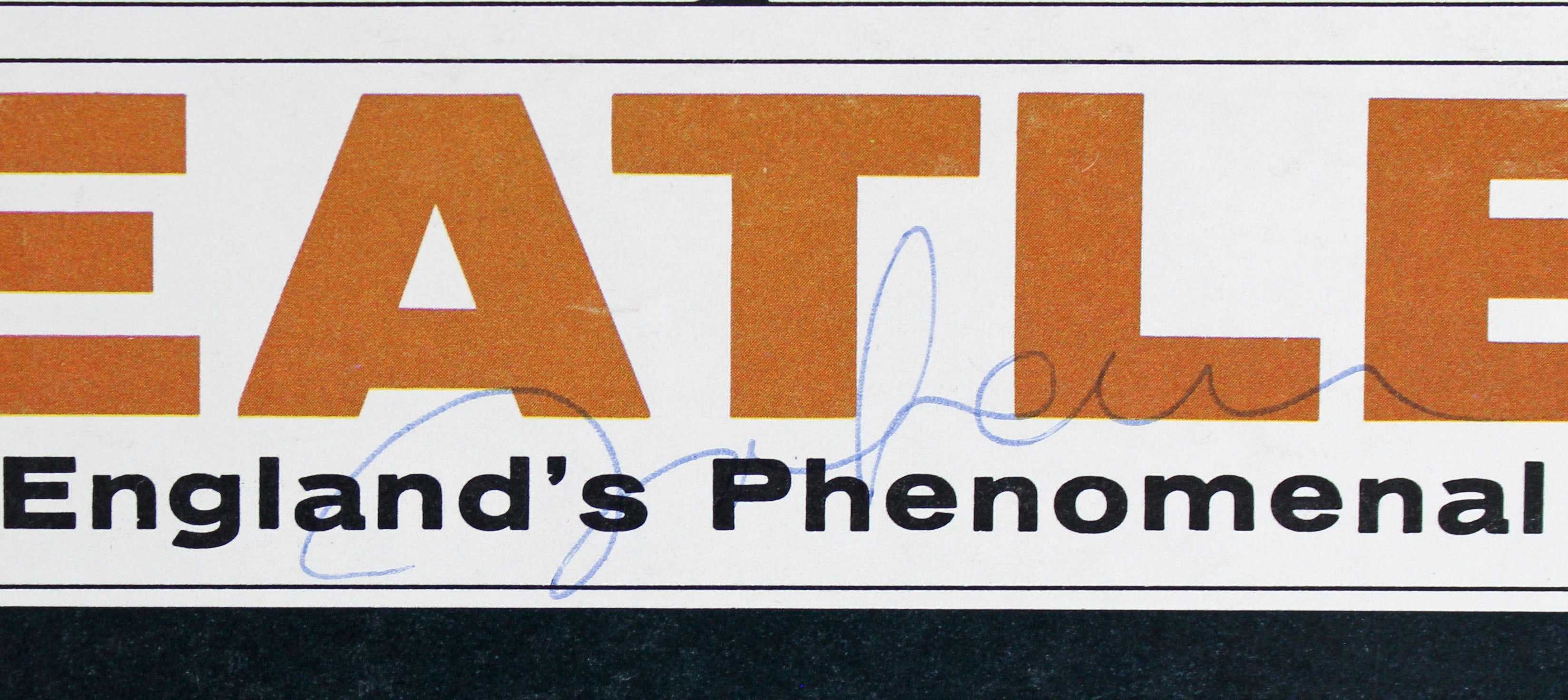 John Lennon Authentic Signed Meet The Beatles Album Cover Caiazzo & BAS #A57923