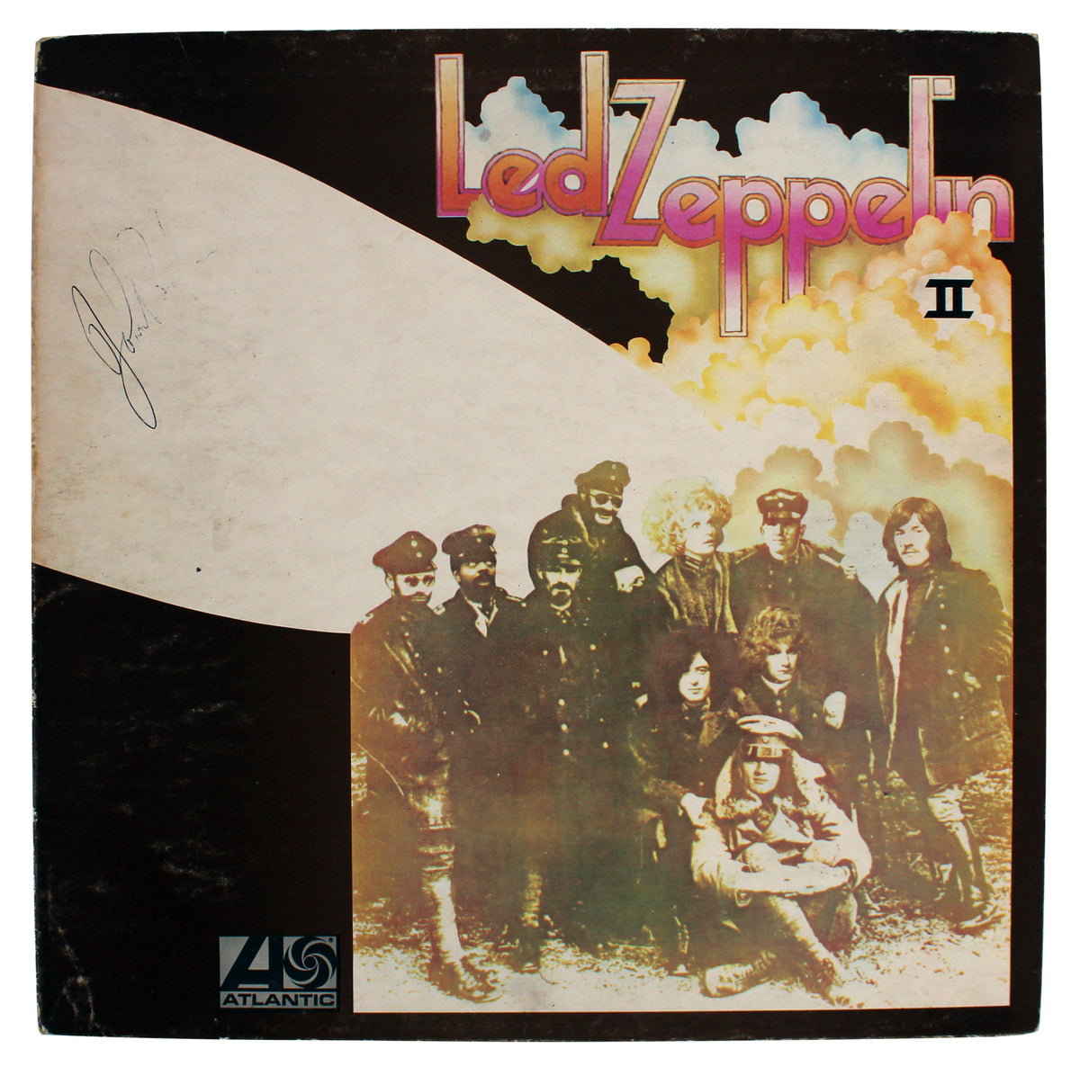 John Bonham Led Zeppelin Authentic Signed II Album Cover W/ Vinyl JSA #XX22853