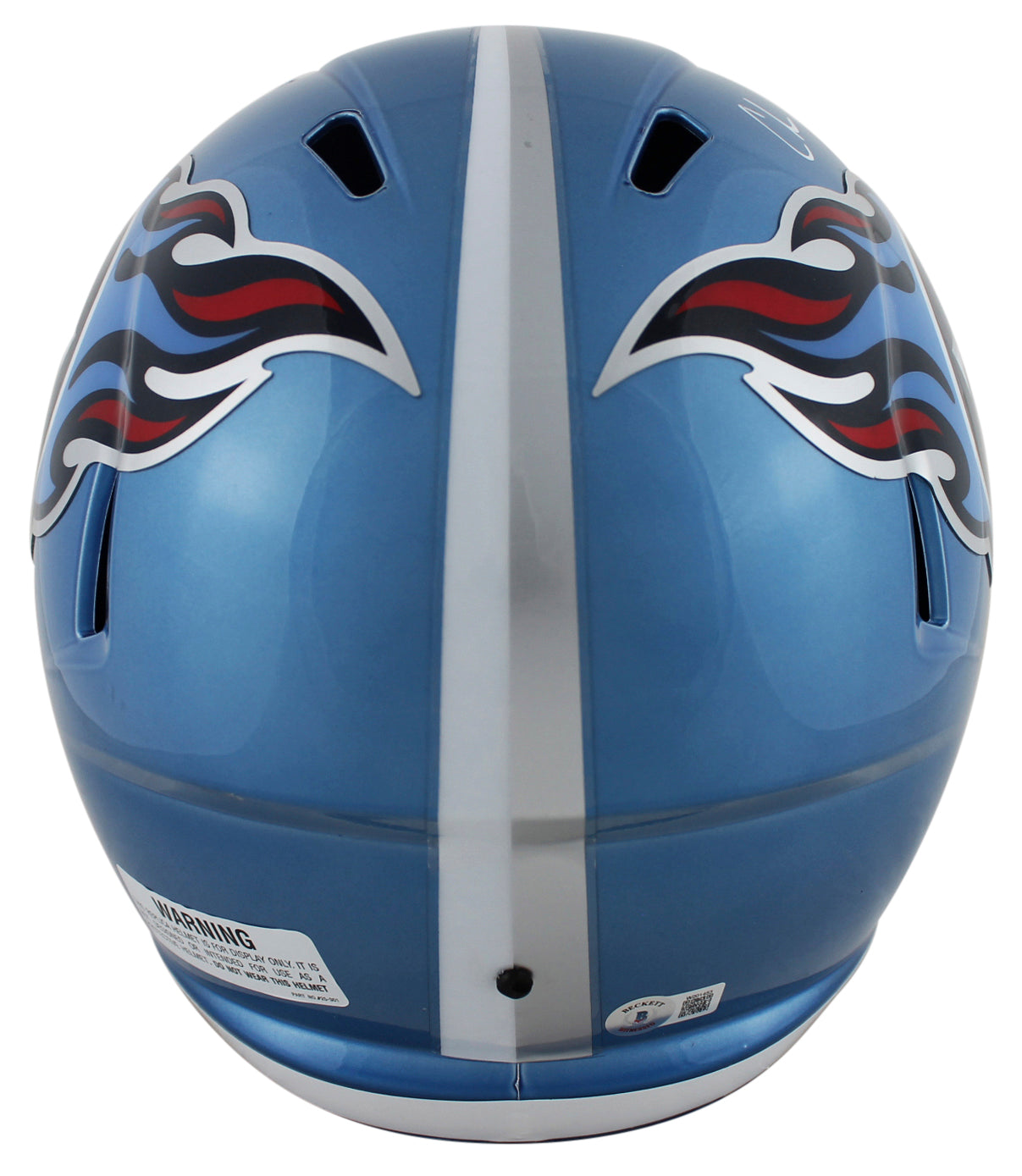 Titans Chris Johnson Authentic Signed Flash Full Size Speed Rep Helmet BAS Wit