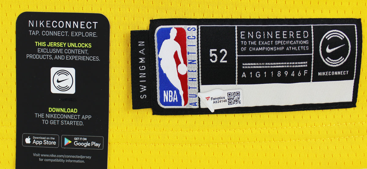 Warriors Stephen Curry Signed Yellow The Bay Nike Swingman Jersey Fanatics COA