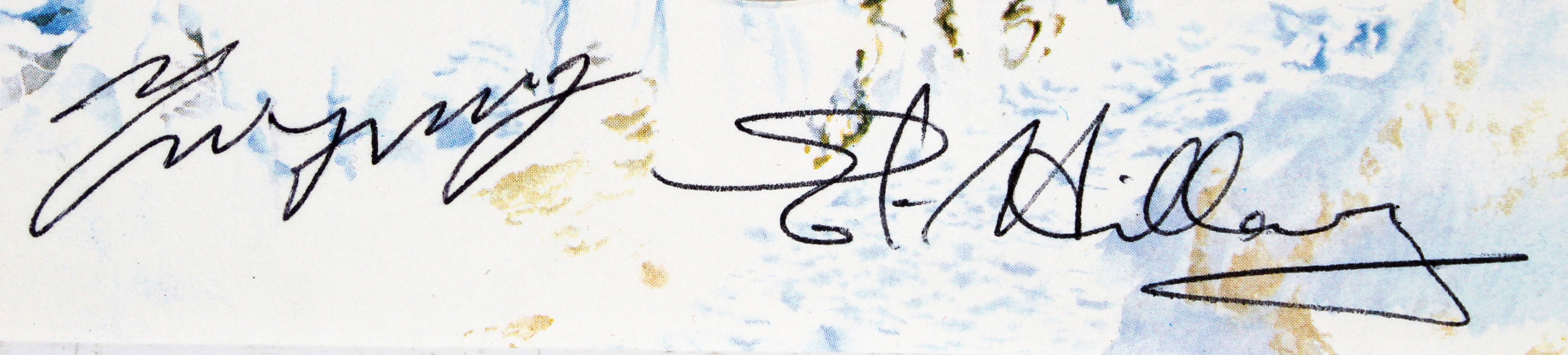 Sir Edmund Hillary & Tenzing Norgay Signed 25th Anniversary FDC Envelope BAS