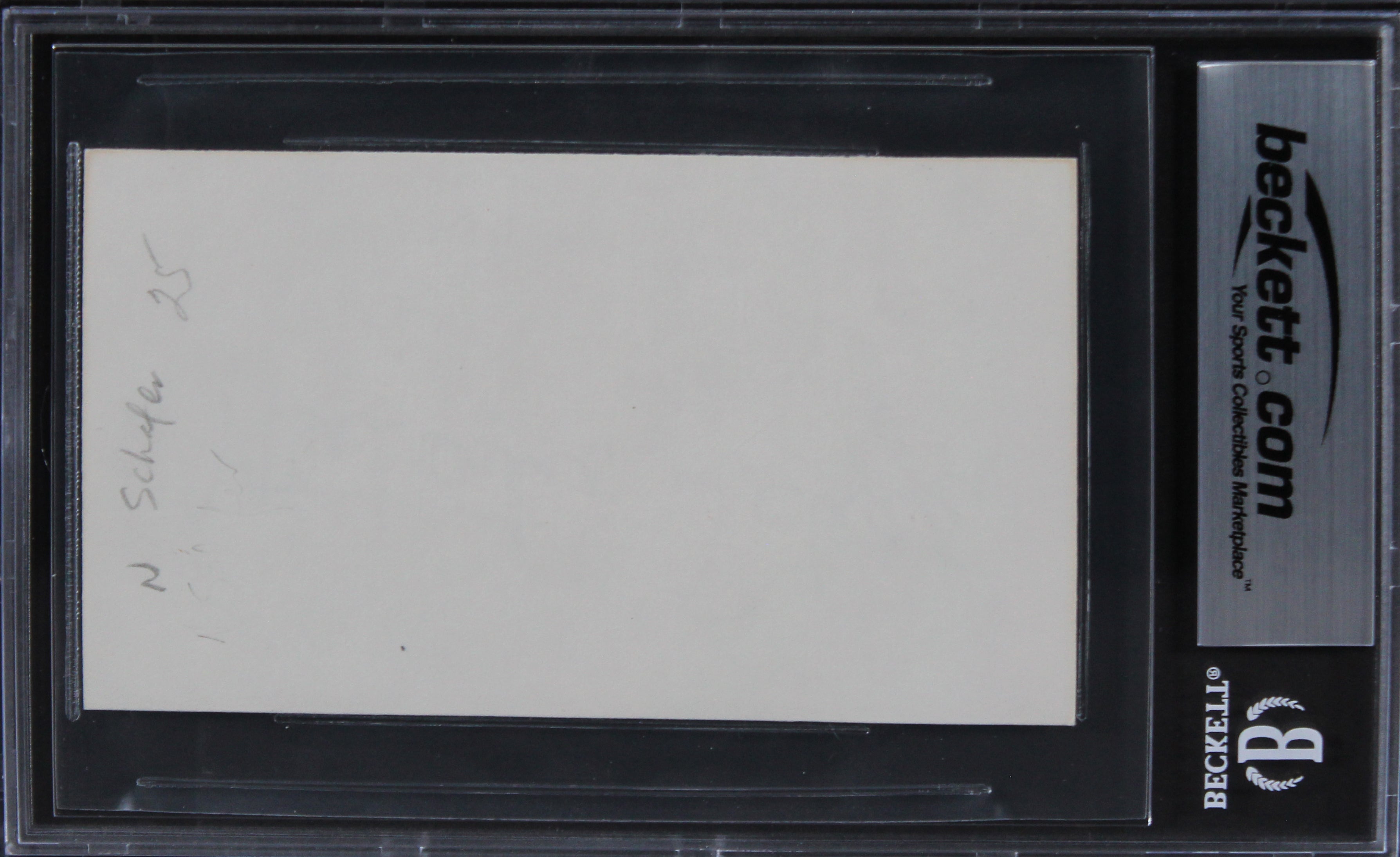 Natalie Schafer Gilligan's Island Authentic Signed 3x5 Index Card BAS Slabbed