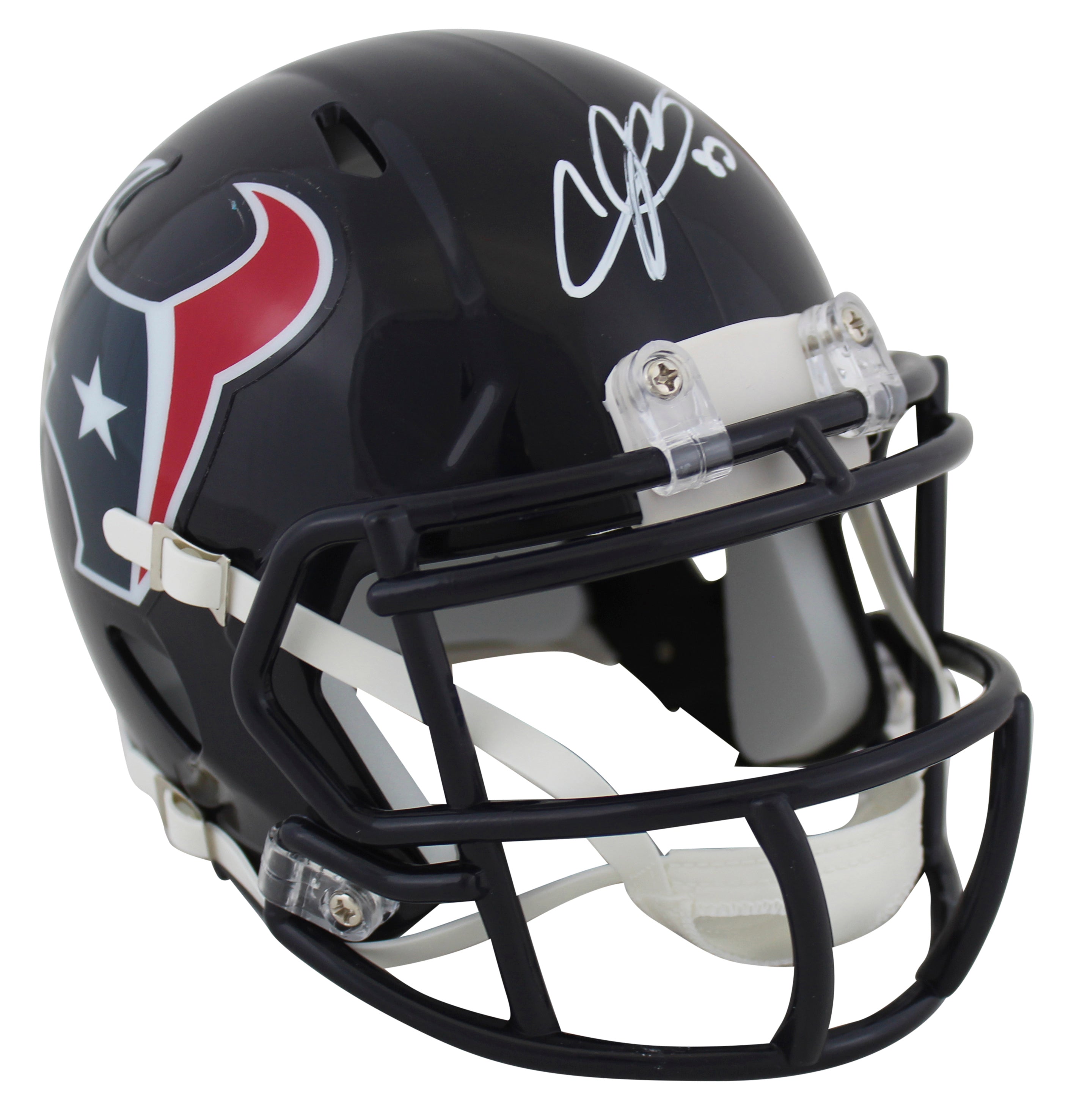 Texans Andre Johnson Authentic Signed Speed Mini Helmet BAS Witnessed