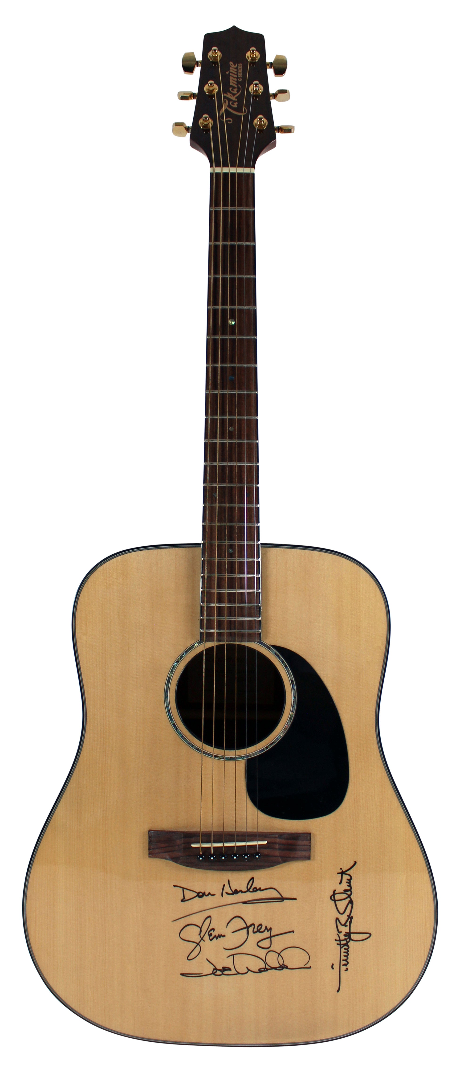 Eagles (4) Henley, Frey, Walsh & B. Schmit Signed Takamine G Acoustic Guitar JSA