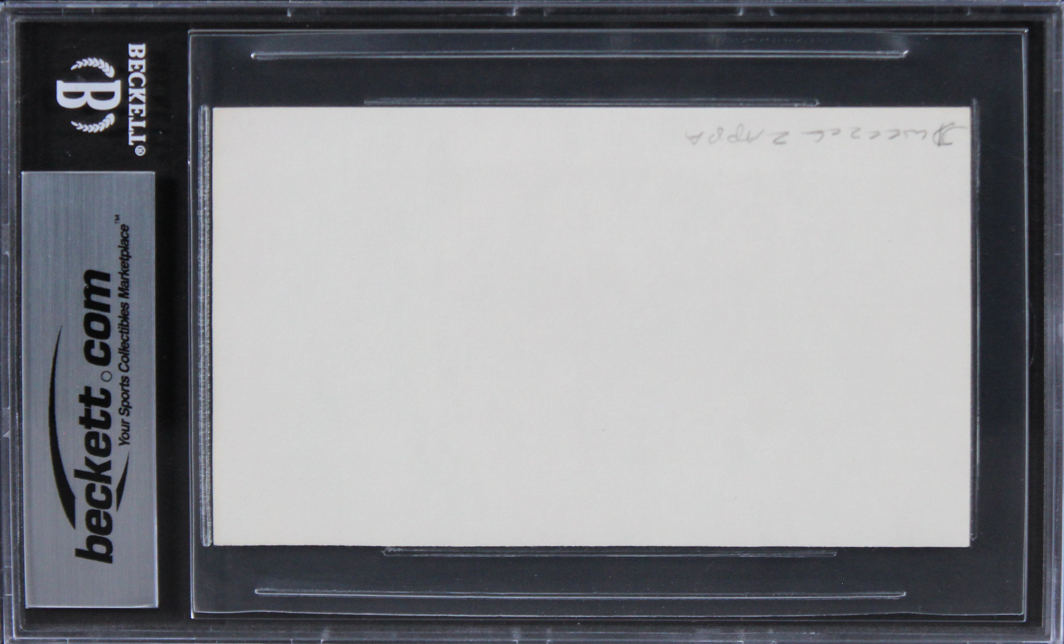 Dweezil Zappa Zappa Plays Zappa Authentic Signed 3x5 Index Card BAS Slabbed