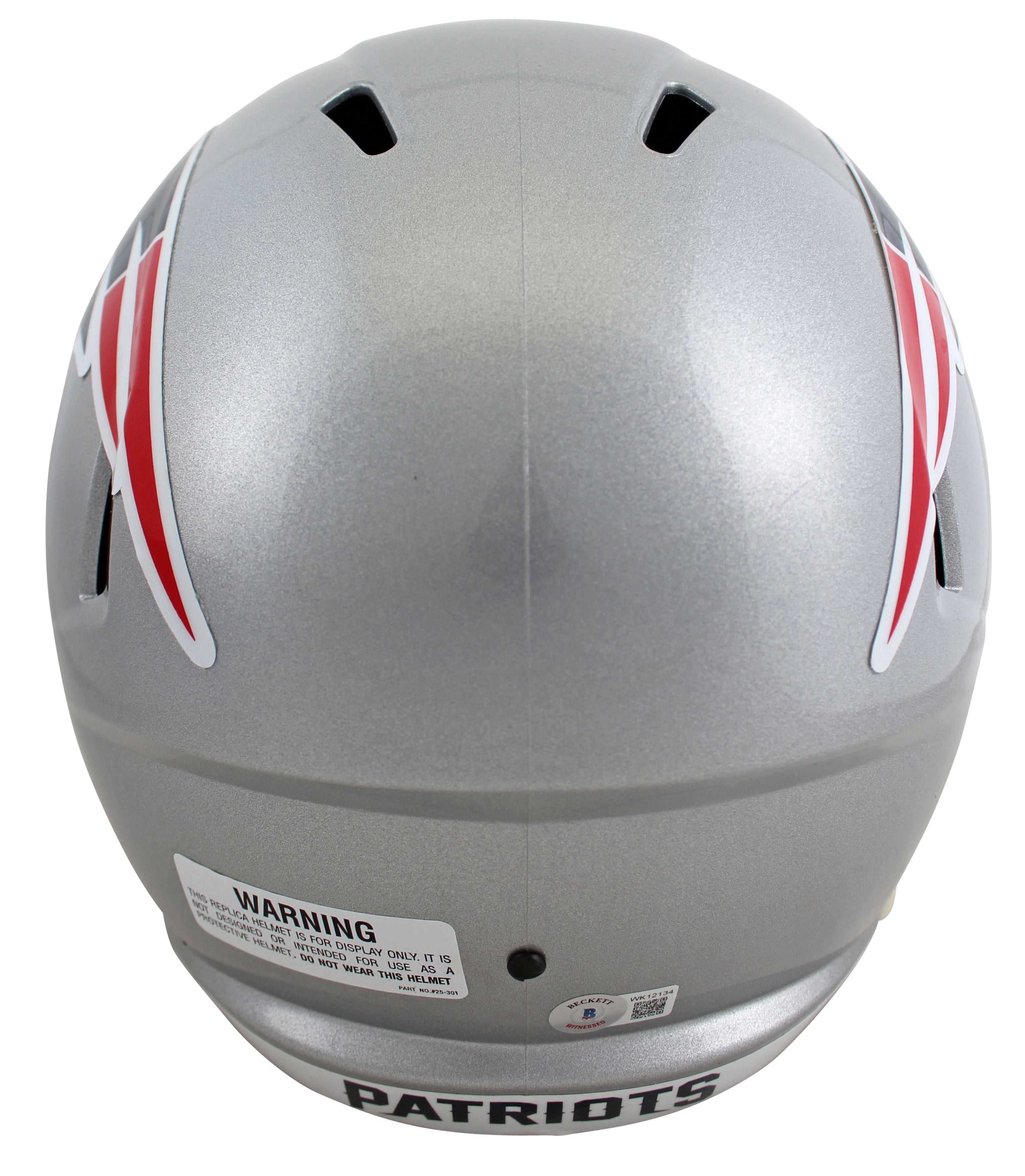 Patriots Ty Law Authentic Signed Full Size Speed Rep Helmet BAS Witnessed