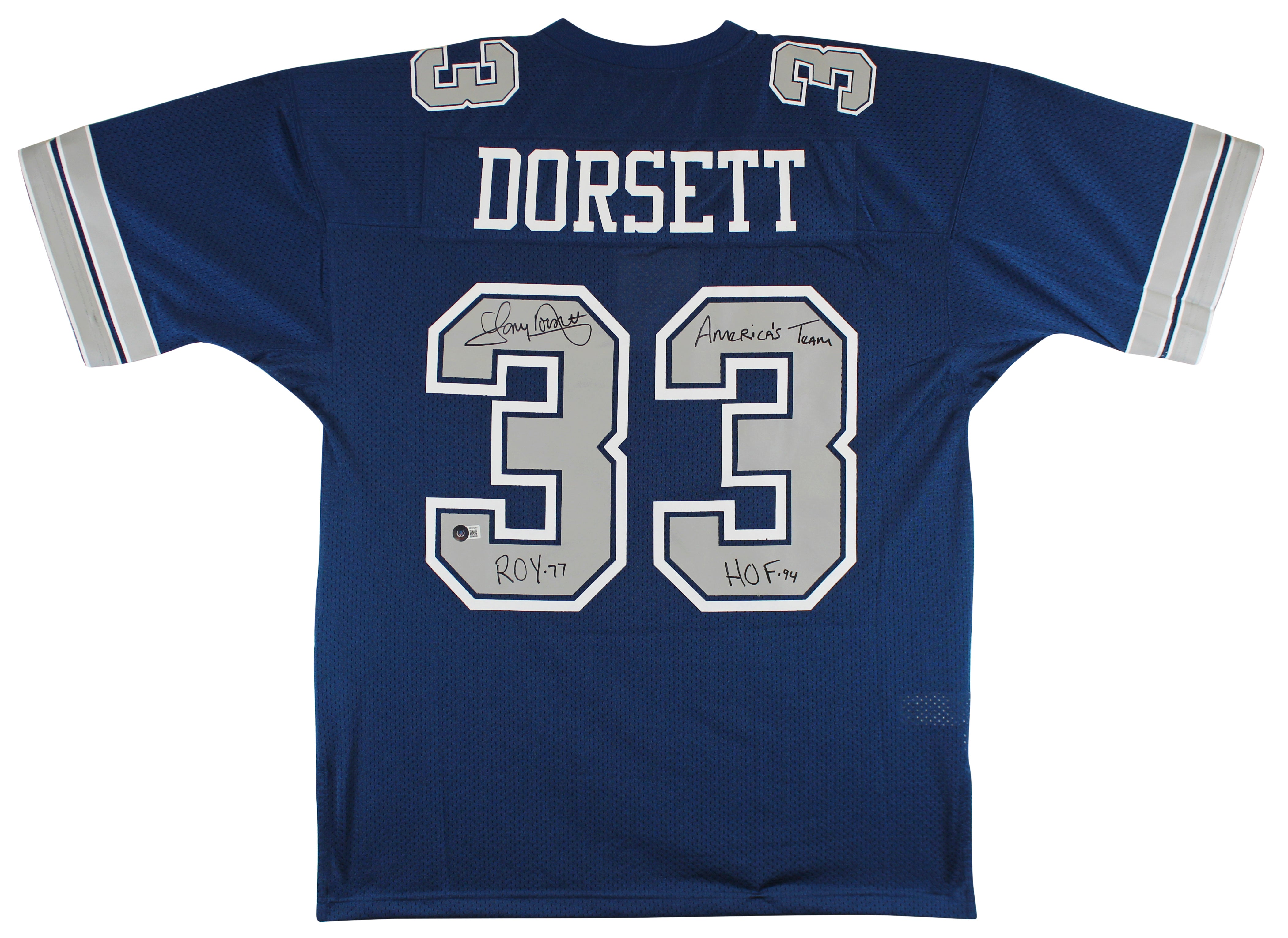 Tony Dorsett Autographed deals jersey cowboys