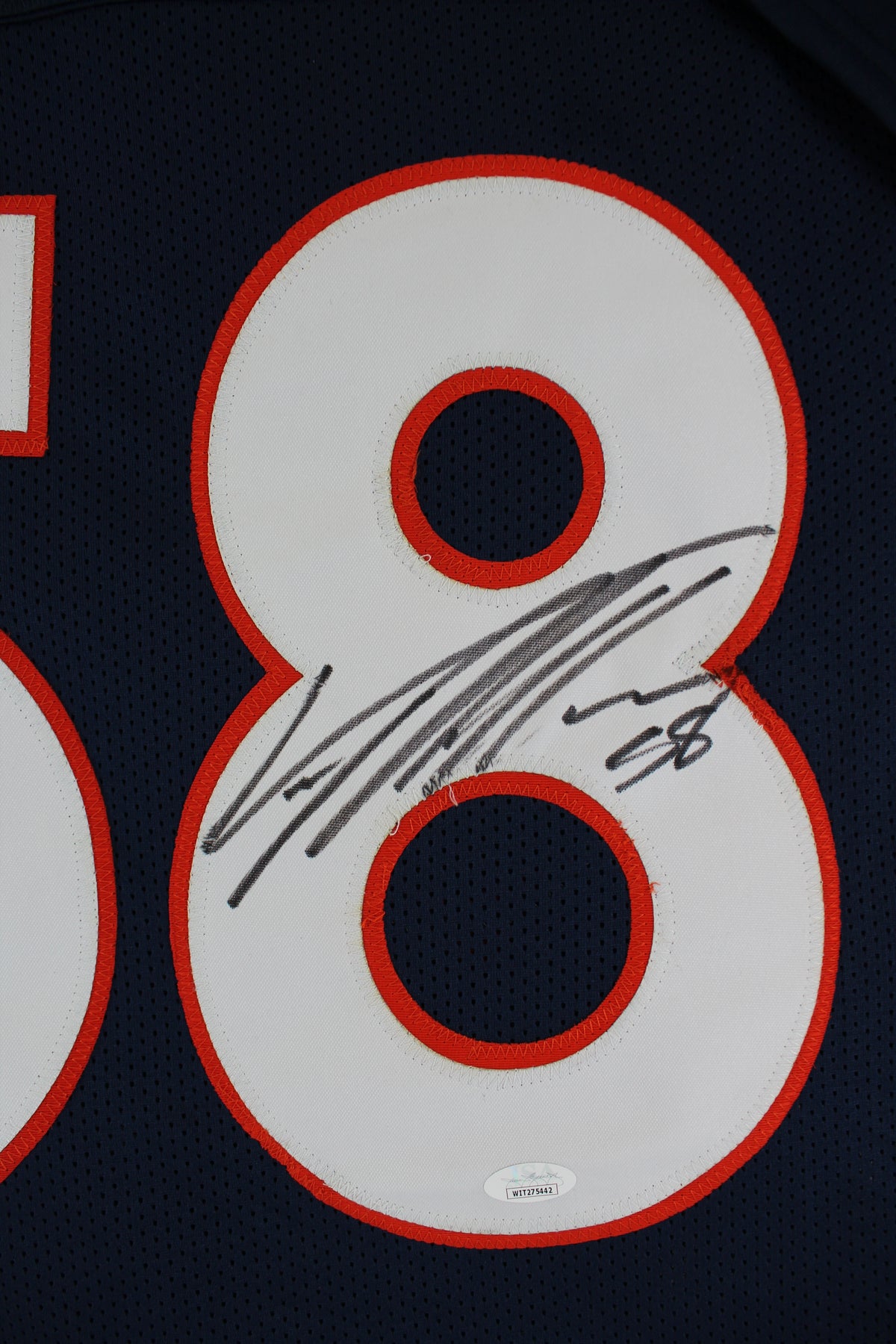 Von Miller Authentic Signed Navy Blue Pro Style Jersey Autographed JSA Witness