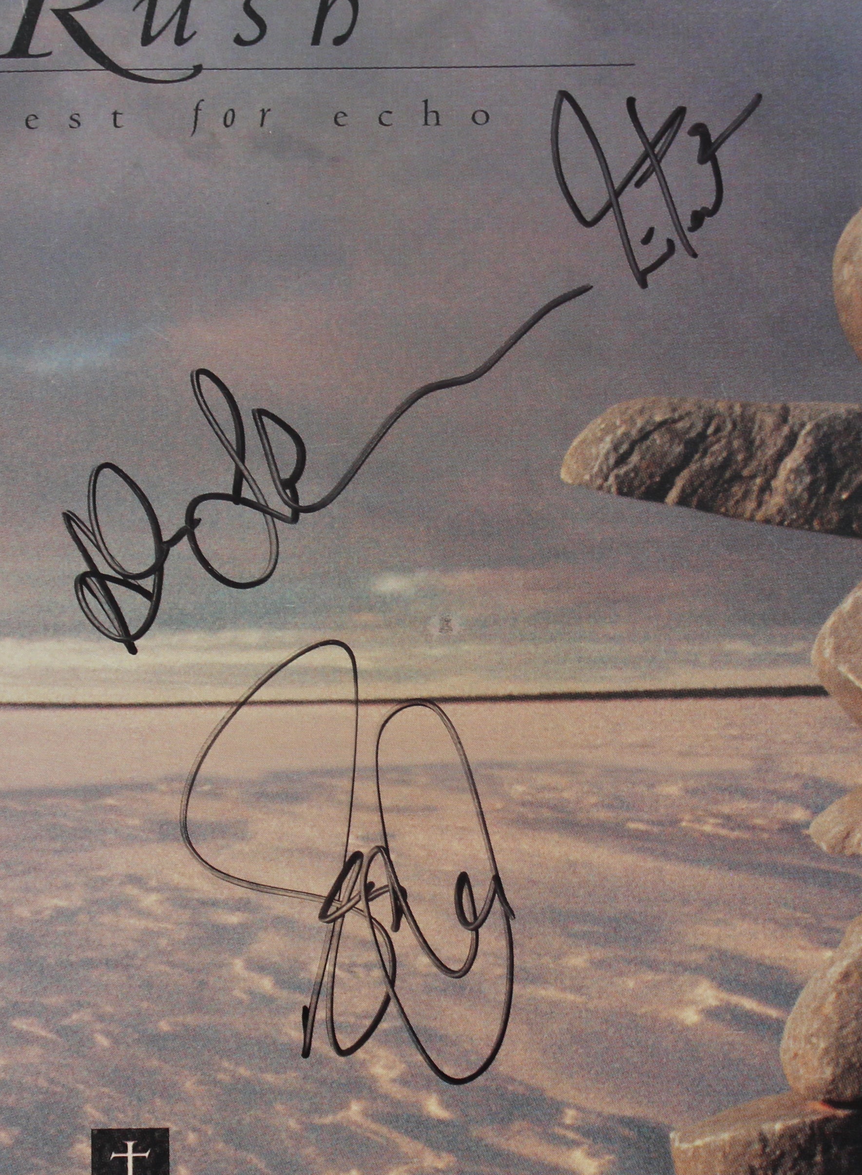 Rush (3) Lee, Peart & Lifeson Signed Test For Echo Tour Program BAS #AD38607