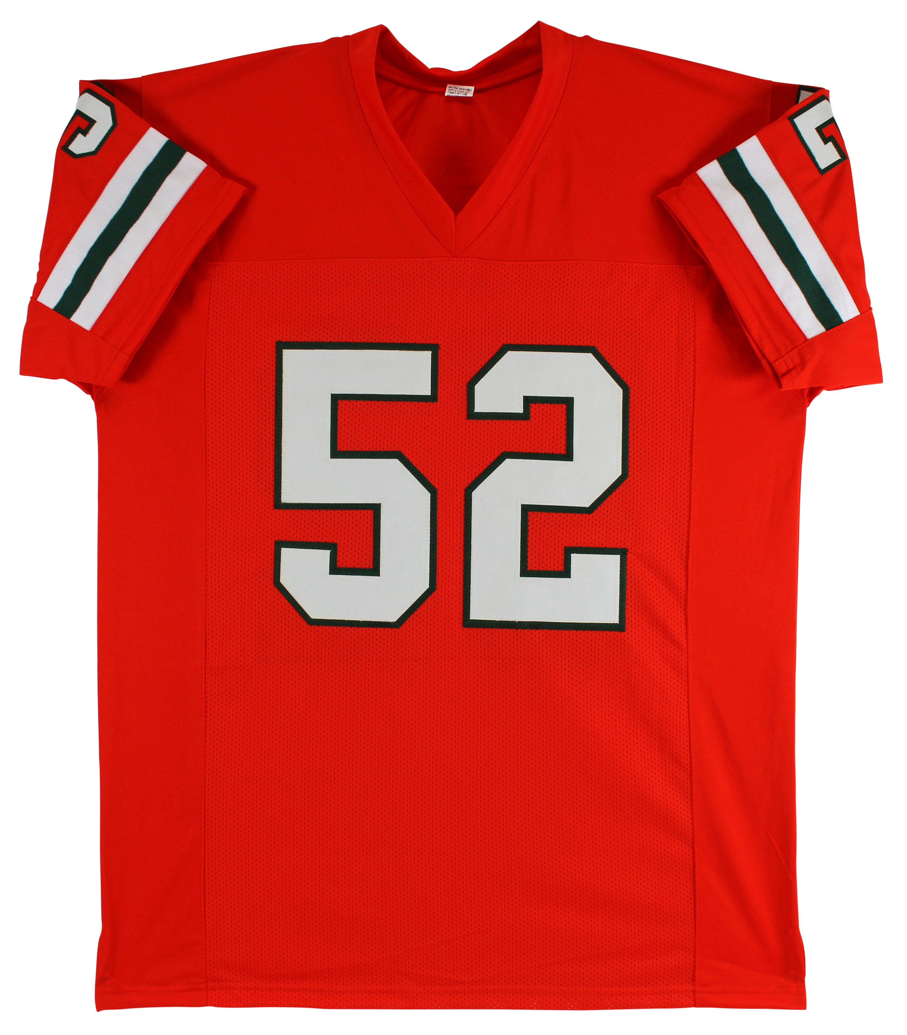 Miami Ray Lewis Authentic Signed Orange Jersey Autographed BAS Witnessed