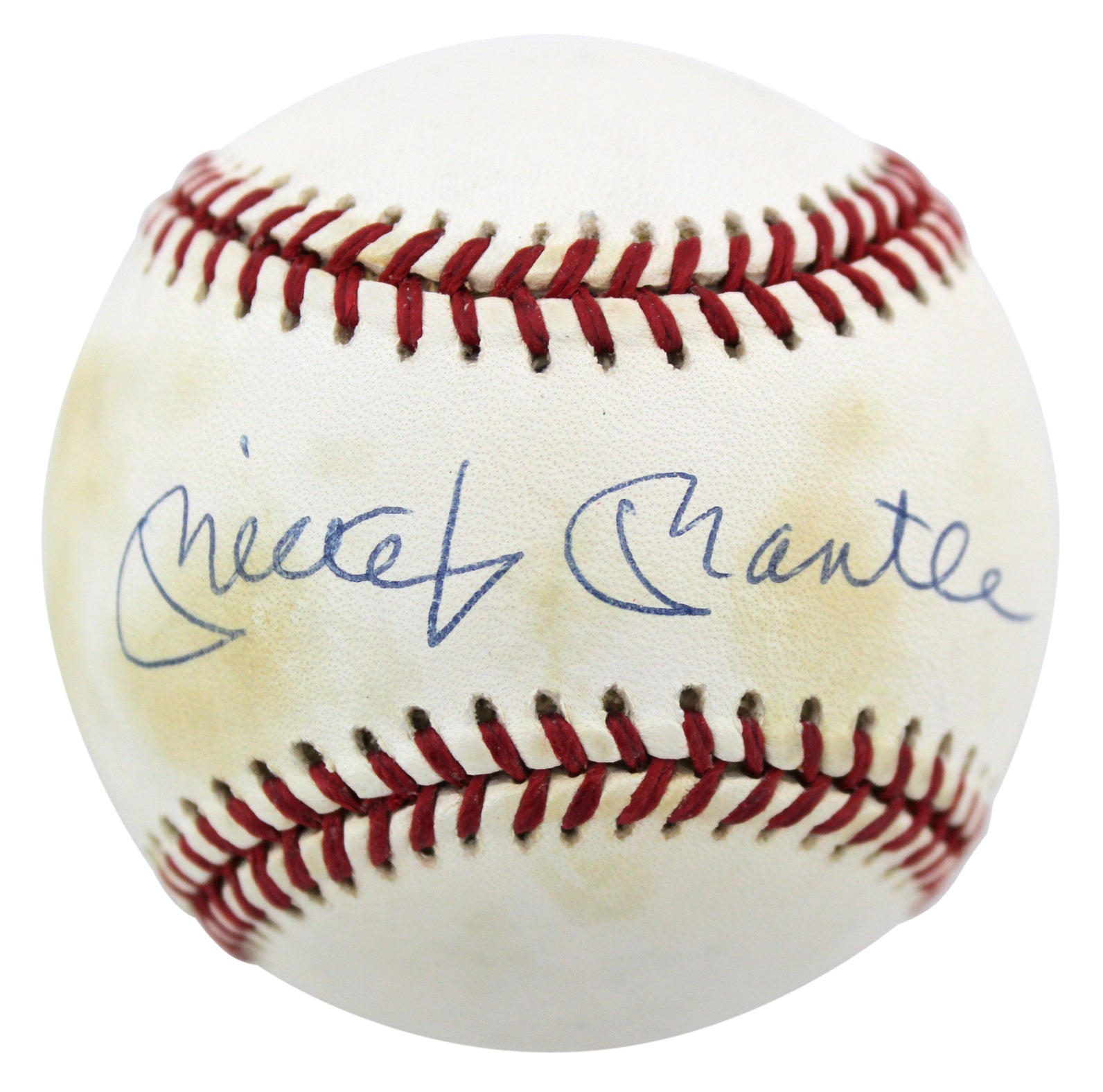 Yankees Mickey Mantle Signed Authentic OML Baseball UDA Holo & PSA/DNA #V09713