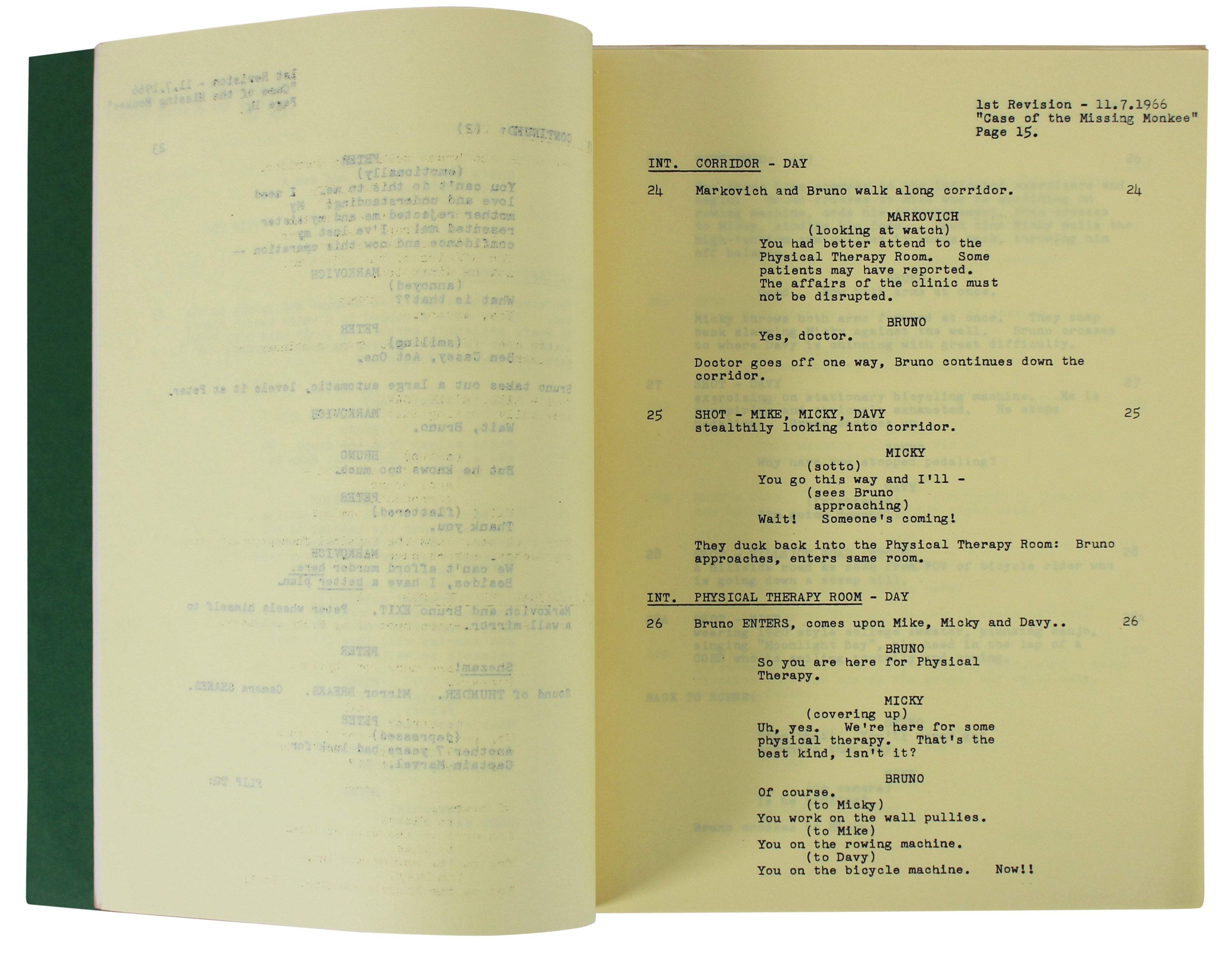 The Monkees (4) Tork, Jones, Nesmith & Dolenz Signed Tv Script BAS #AD38610