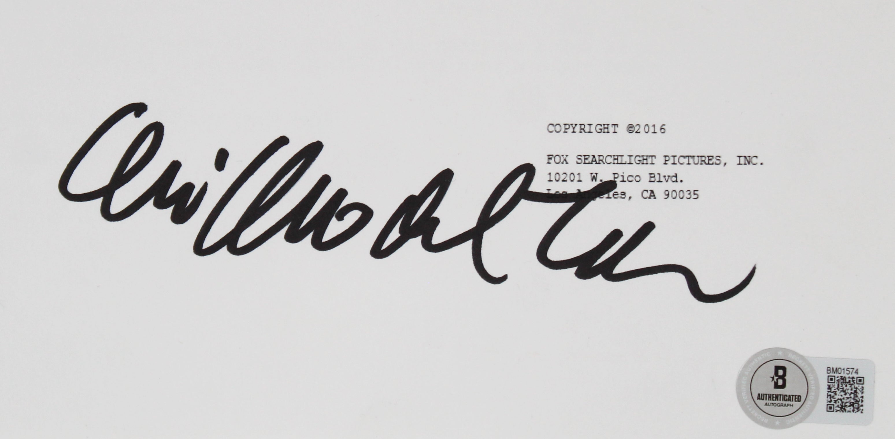Guillermo del Toro The Shape of Water Authentic Signed Movie Script BAS #BM01574