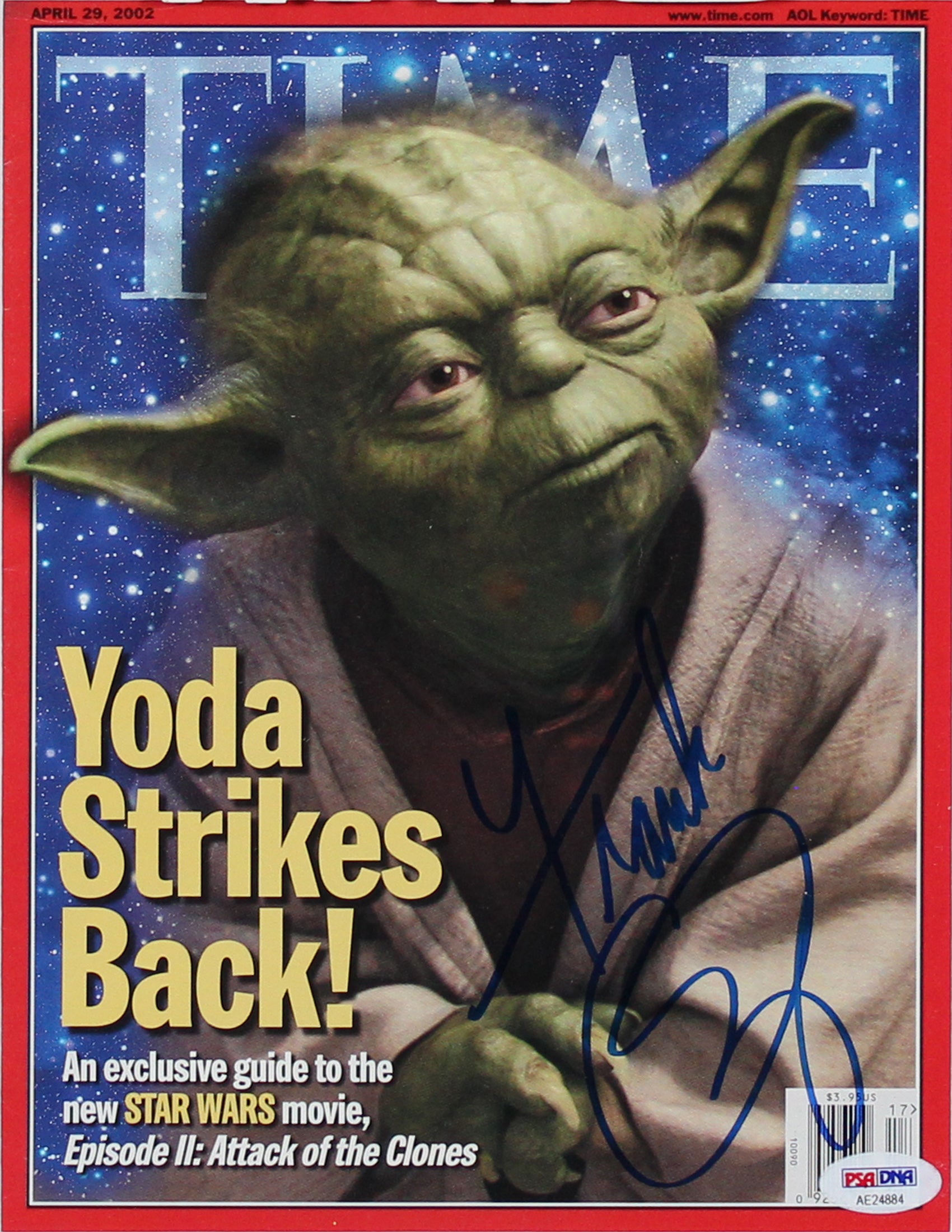 Frank Oz Star Wars Authentic Signed & Framed Time Magazine Cover PSA #AE24884