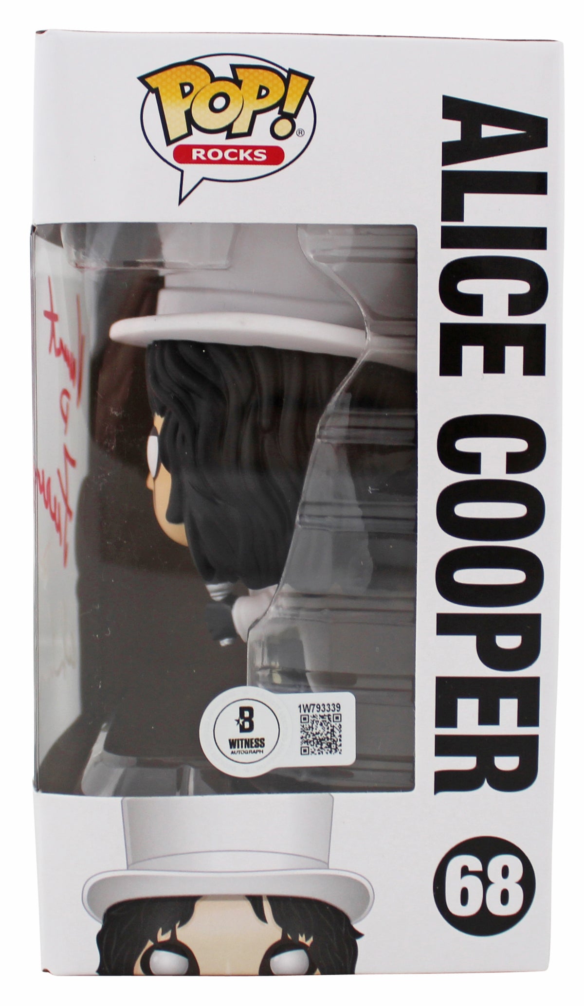 Vincent Damon Furnier AKA Alice Cooper Signed Funko Pop Vinyl Figure BAS Wit