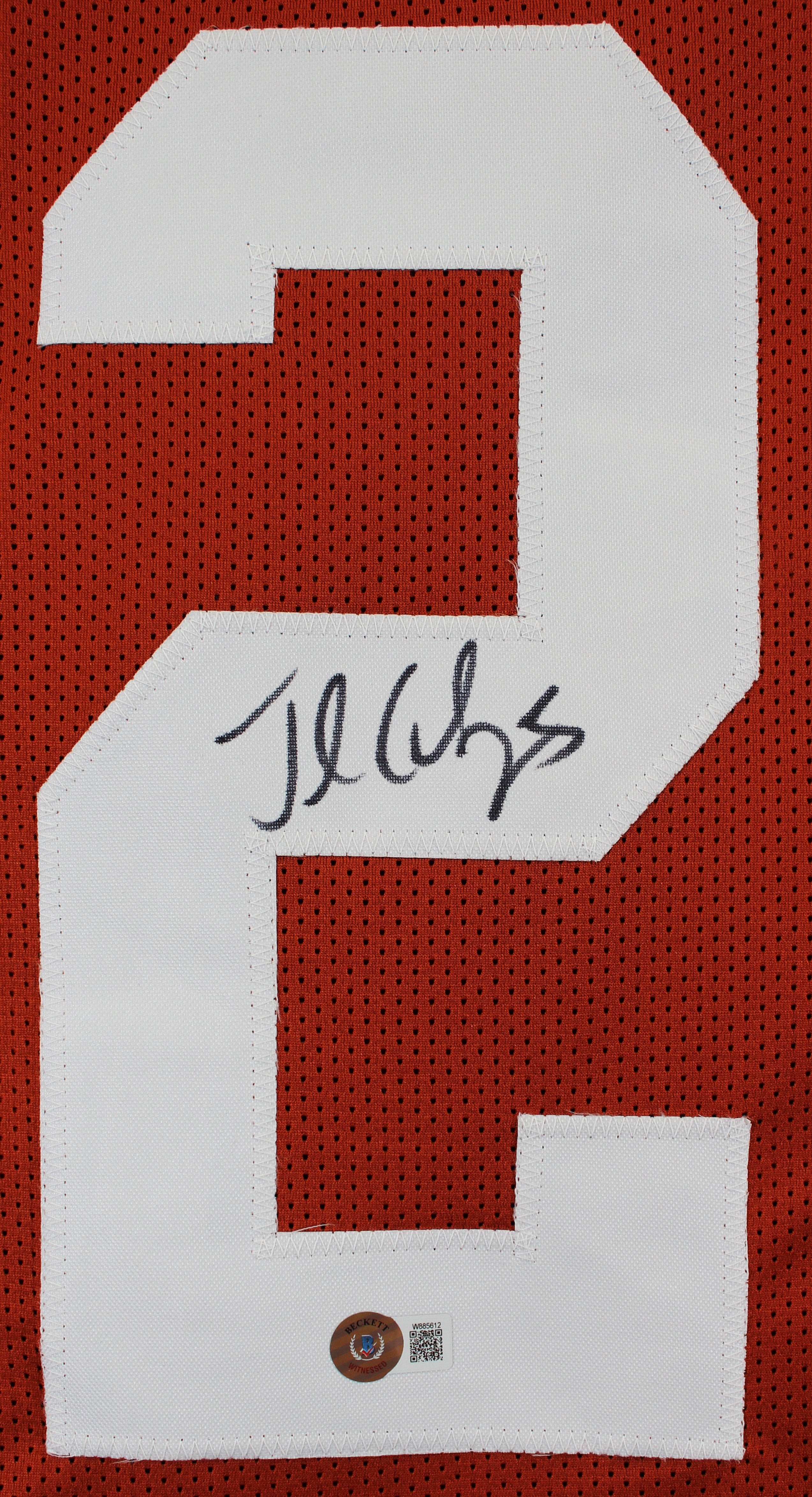 Texas Jamaal Charles Authentic Signed Burnt Orange Pro Style Jersey BAS Witness
