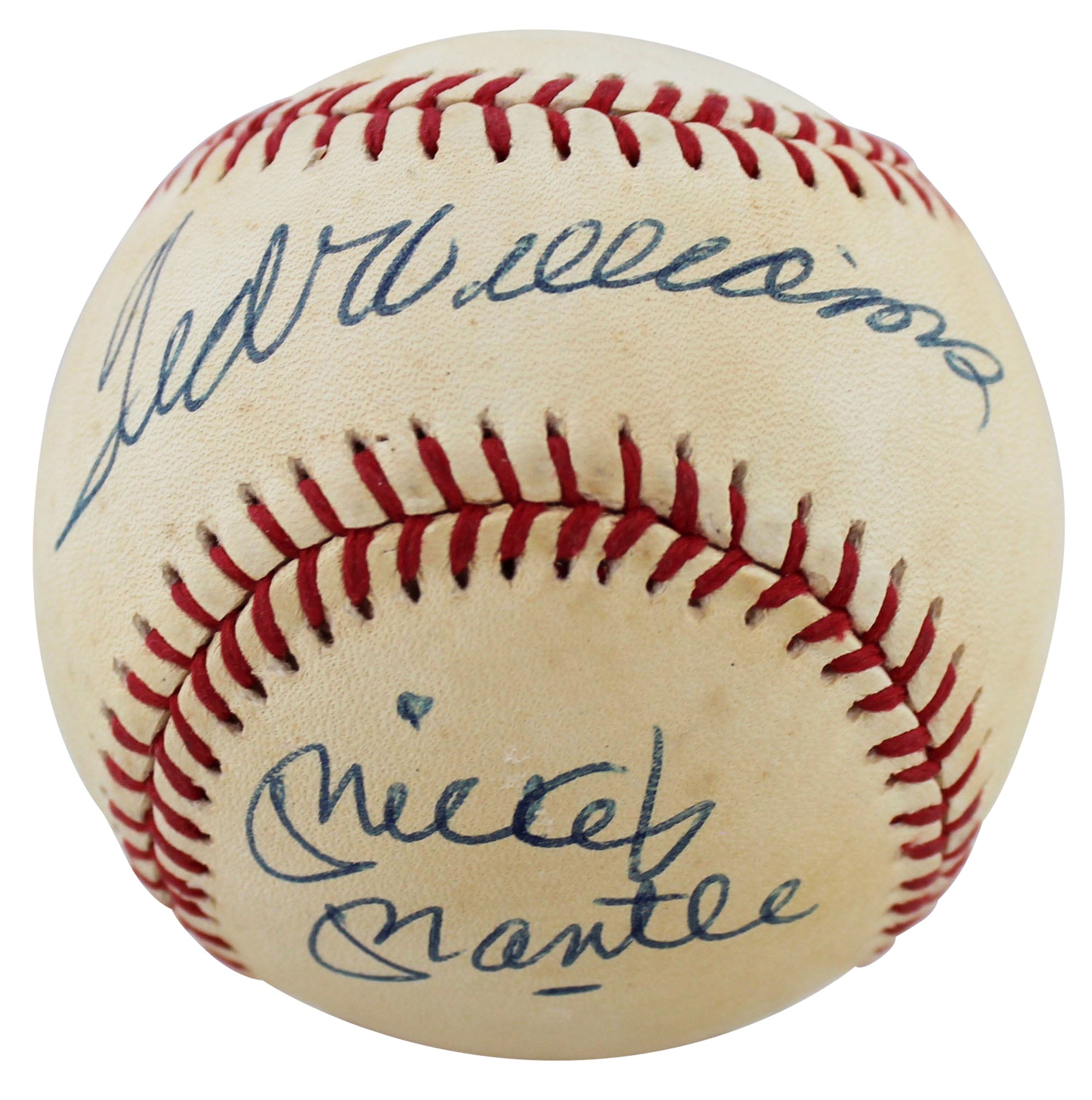Triple Crown (4) Mantle, Williams, Yastrzemski, Robinson Signed Oal Baseball JSA