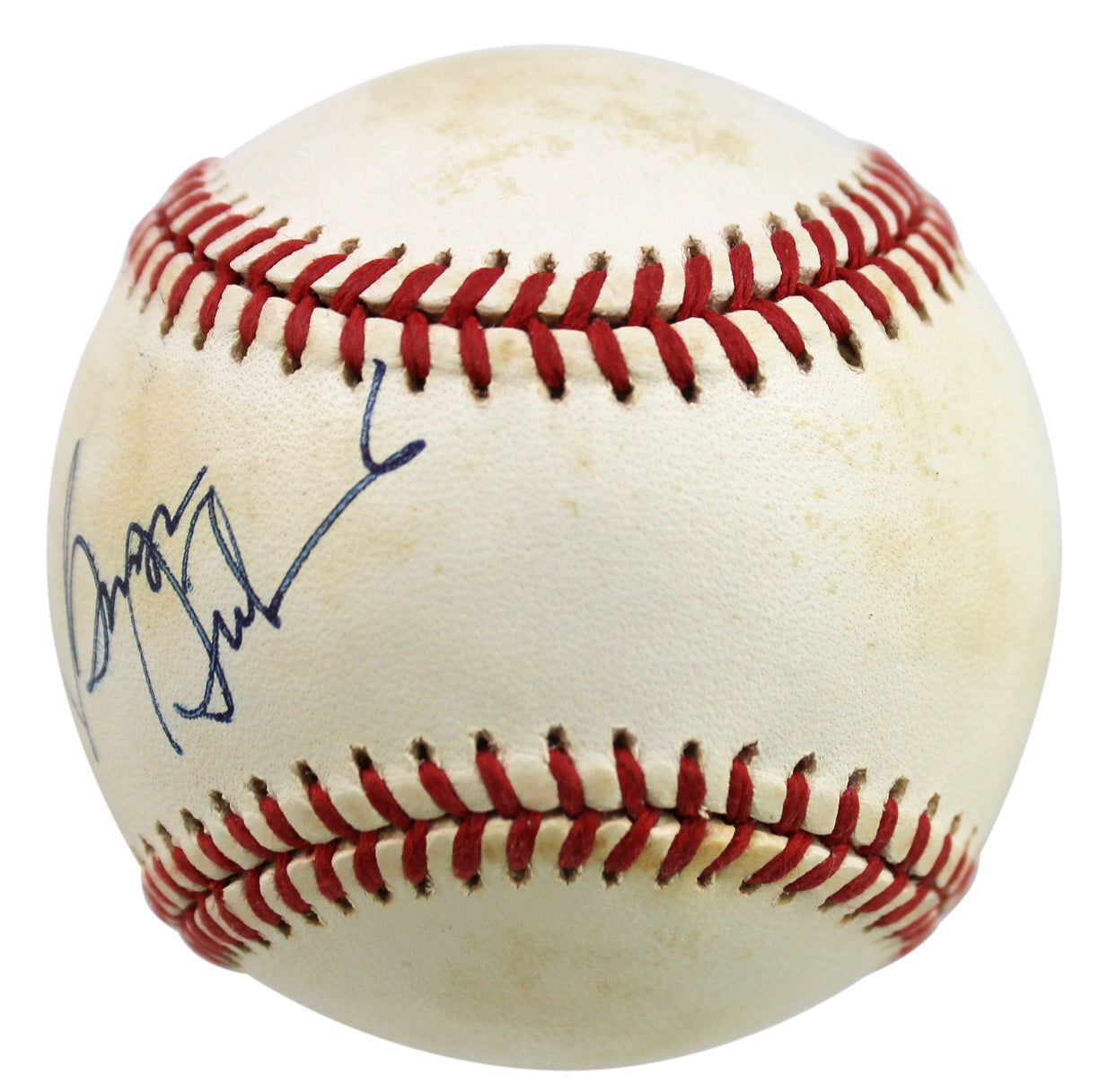 Yankees George Steinbrenner Signed Bobby Brown Oal Baseball BAS #A10905