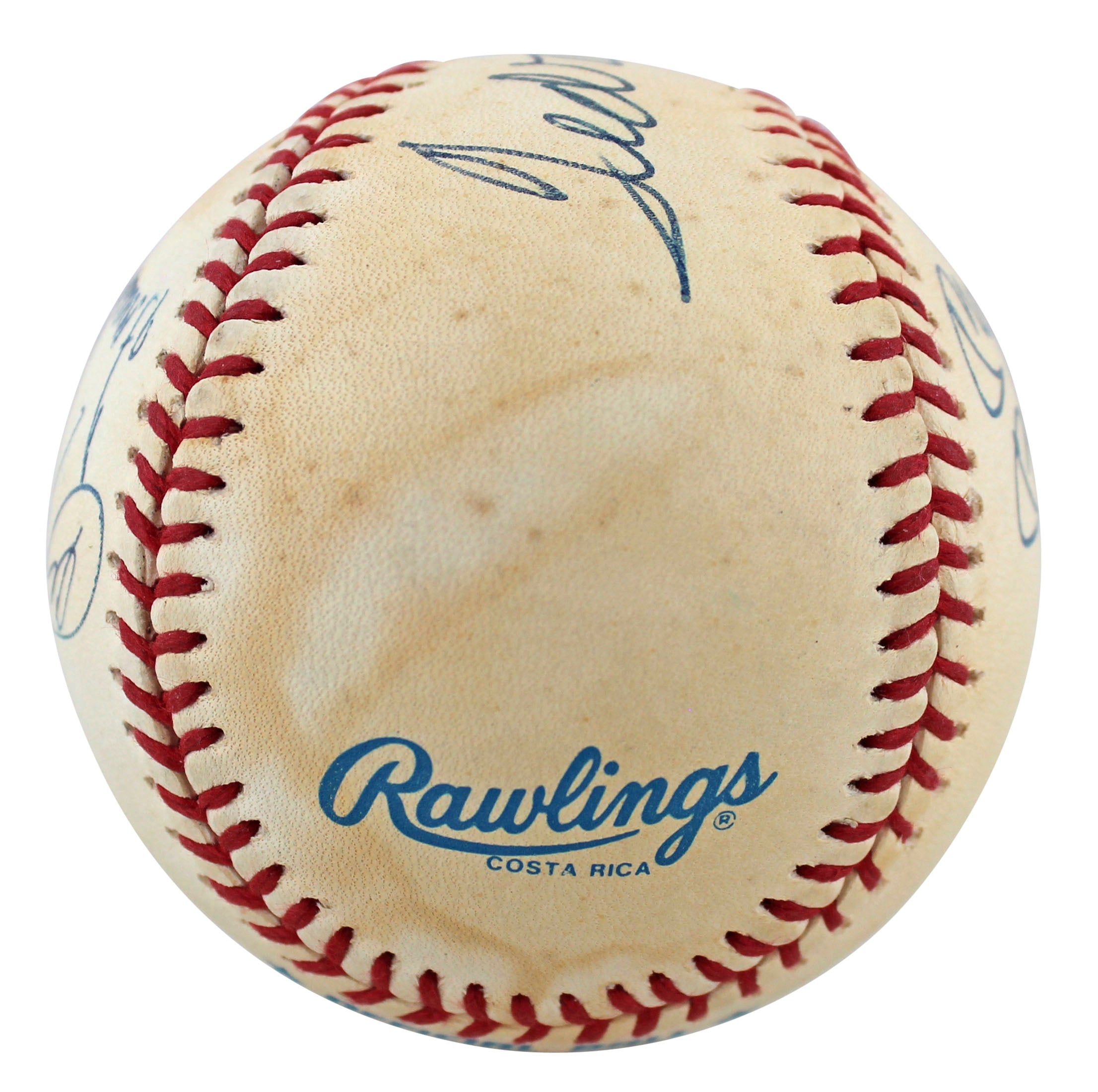 Triple Crown (4) Mantle, Williams, Yastrzemski, Robinson Signed Oal Baseball JSA