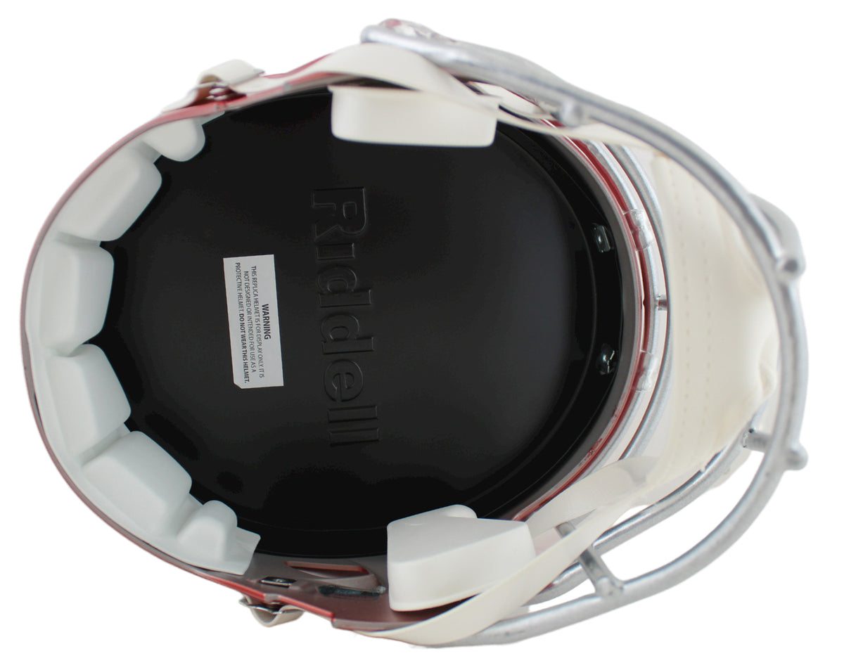 Chevy Chase Christmas Vacation "Clark" Signed Red F/S Speed Rep Helmet BAS Wit