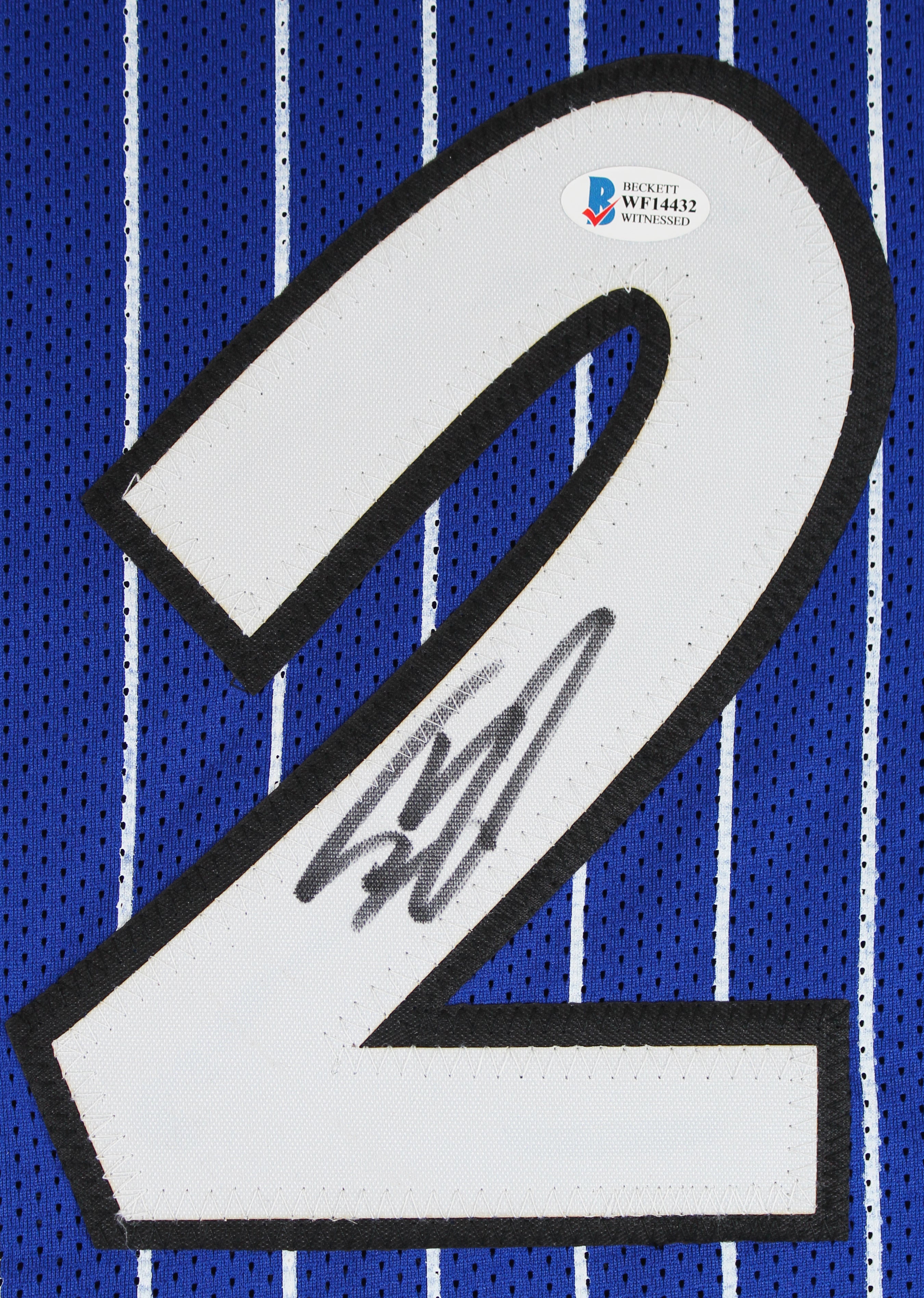 Shaquille O'Neal Authentic Signed Blue Pro Style Jersey Autographed BAS Witness