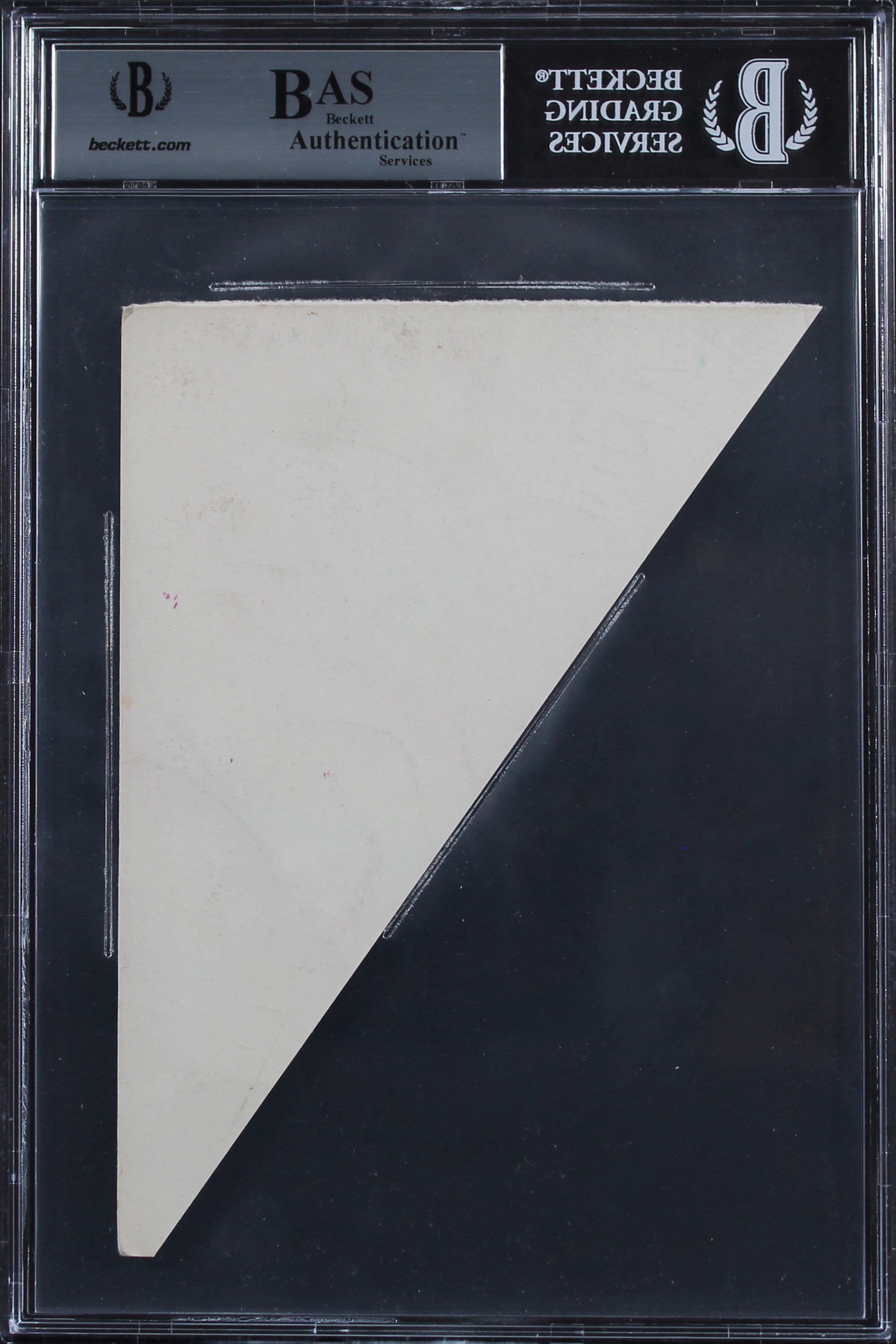 Walt Disney To Anthony Edward Authentic 4.75x6.5 Handwriting Sample BAS Slabbed