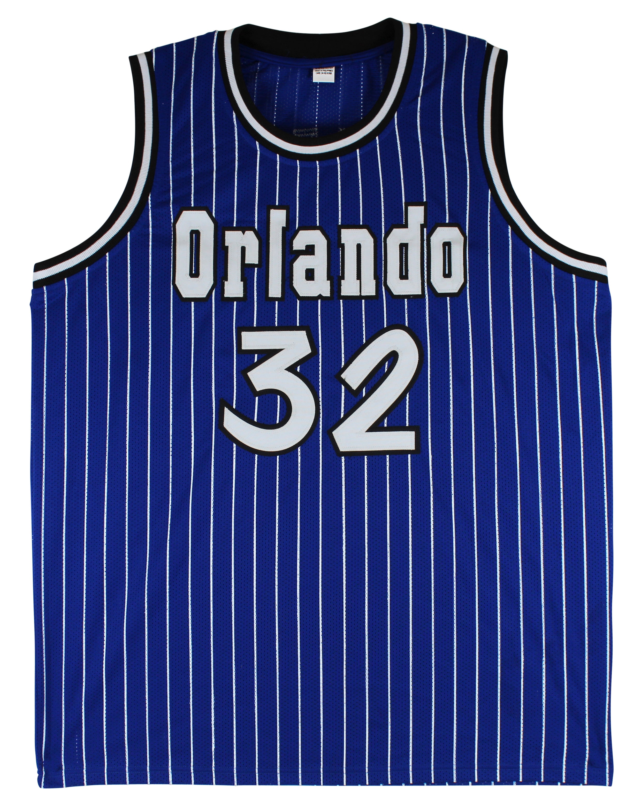Shaquille O'Neal Authentic Signed Blue Pro Style Jersey Autographed BAS Witness