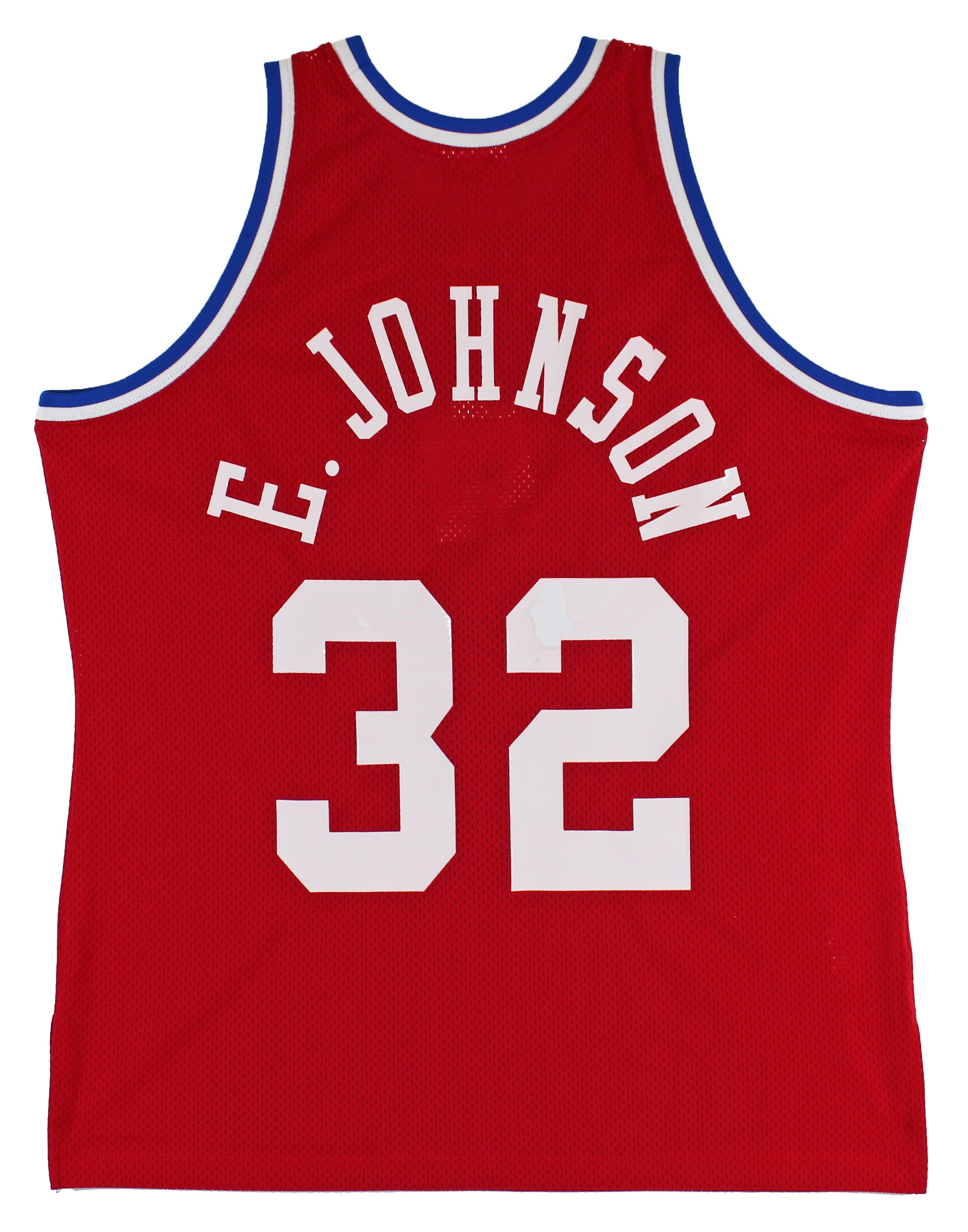 Lakers Magic Johnson Signed Red M&N 1988 All-Star Authentic Jersey BAS Witness 2