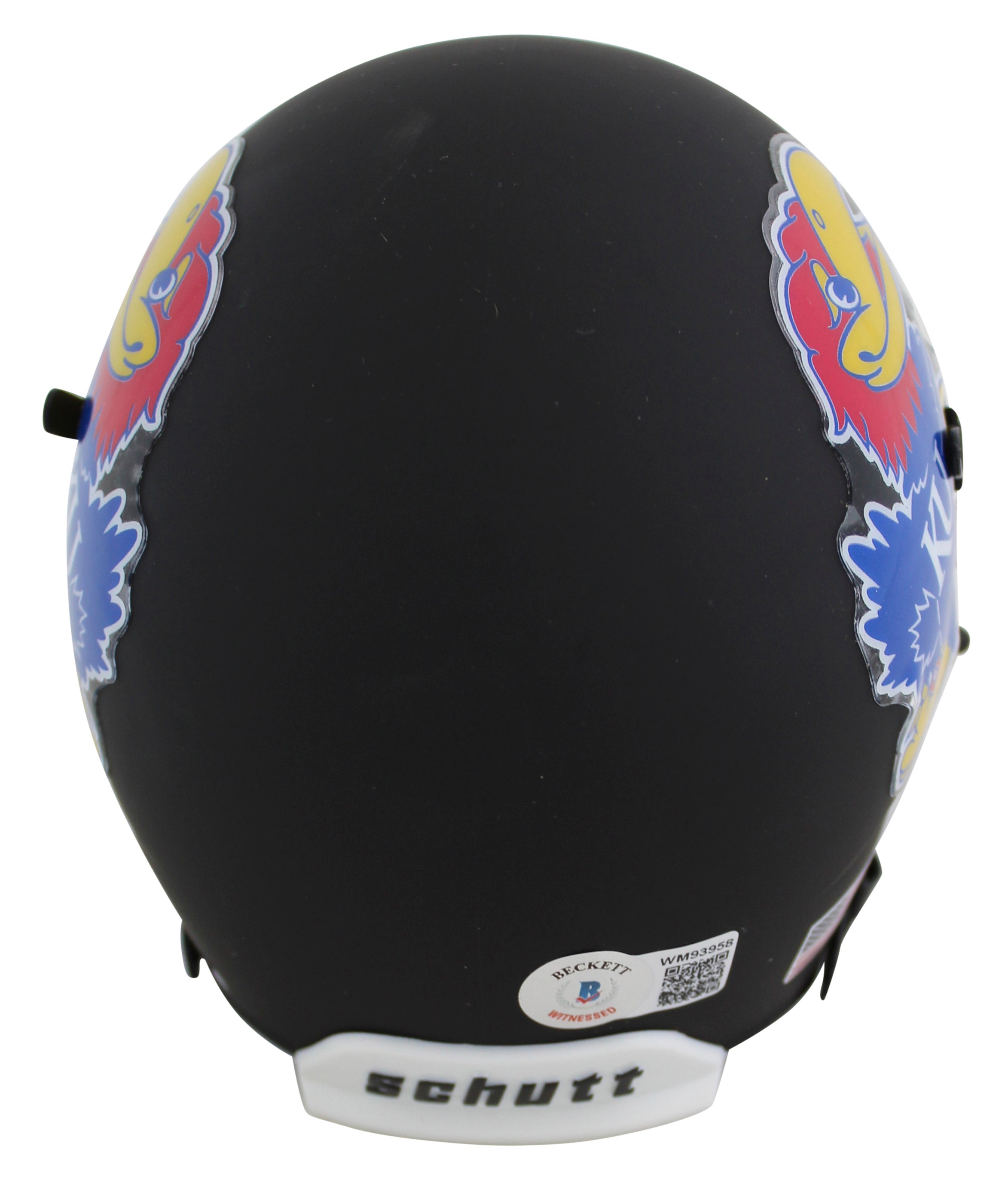 Kansas John Riggins Authentic Signed Black Schutt Mini Helmet BAS Witnessed