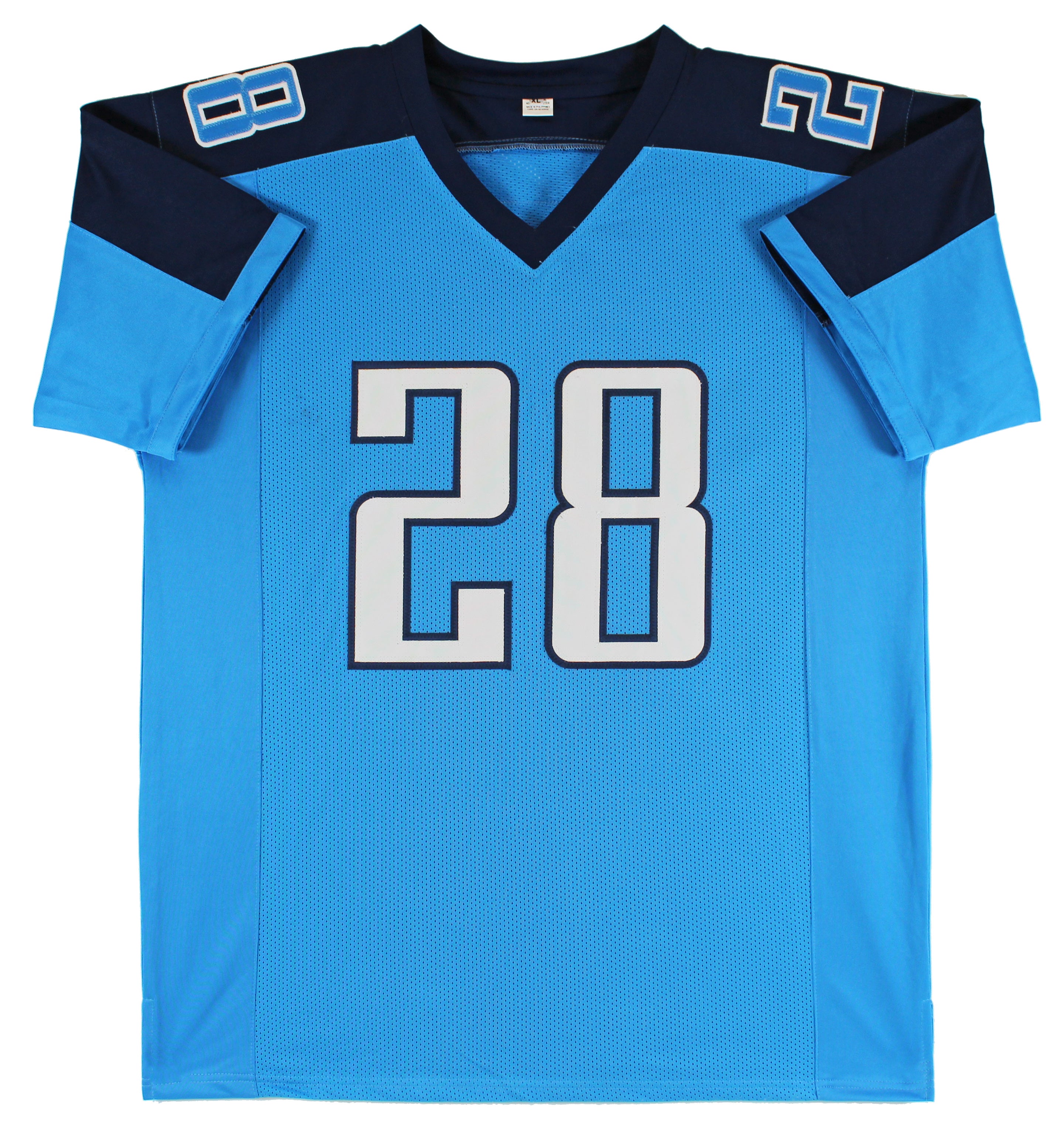 Chris Johnson Authentic Signed Blue Pro Style Jersey Autographed BAS Witnessed