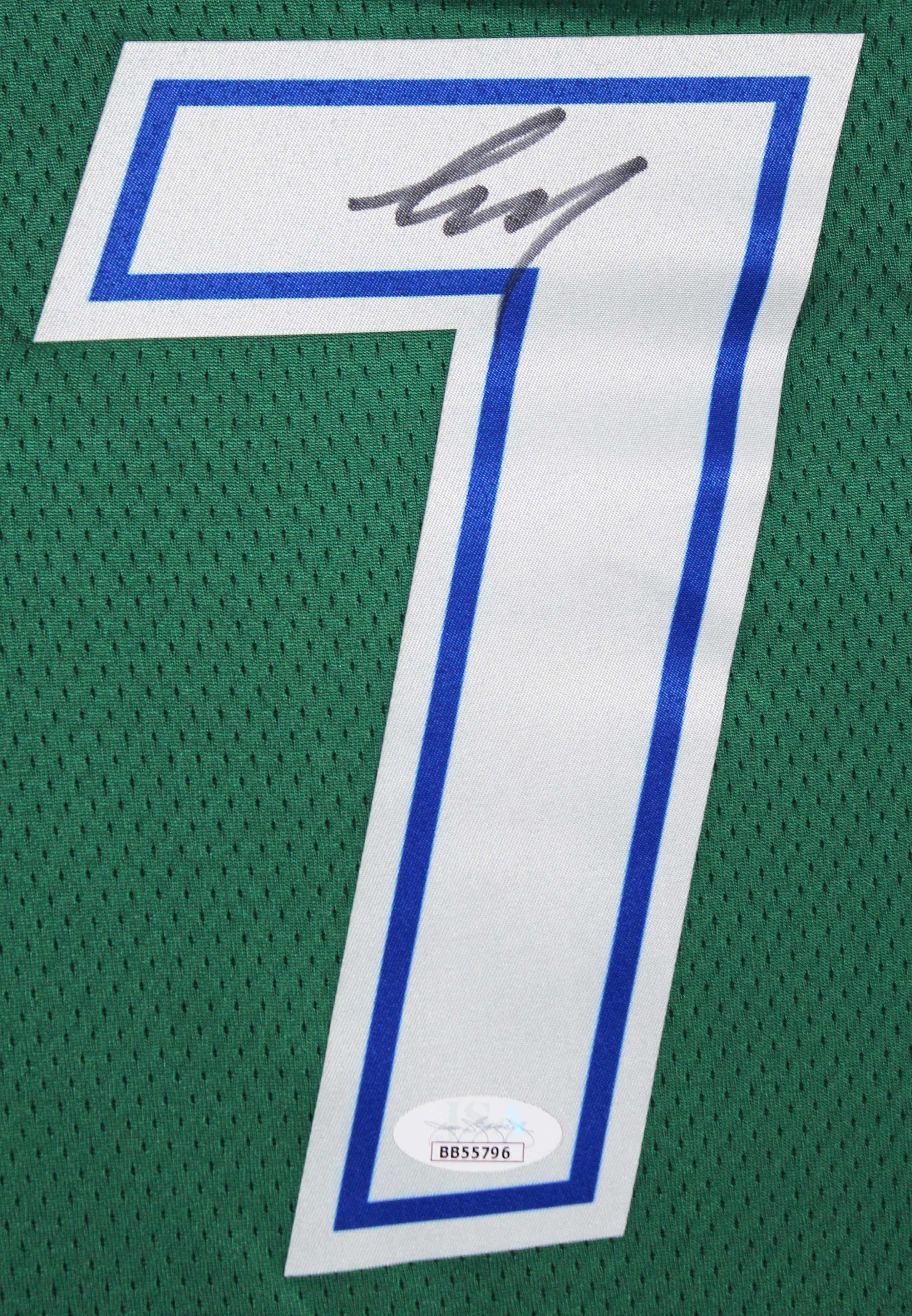 Mavericks Luka Doncic Authentic Signed Green Nike Framed Jersey JSA #BB55796