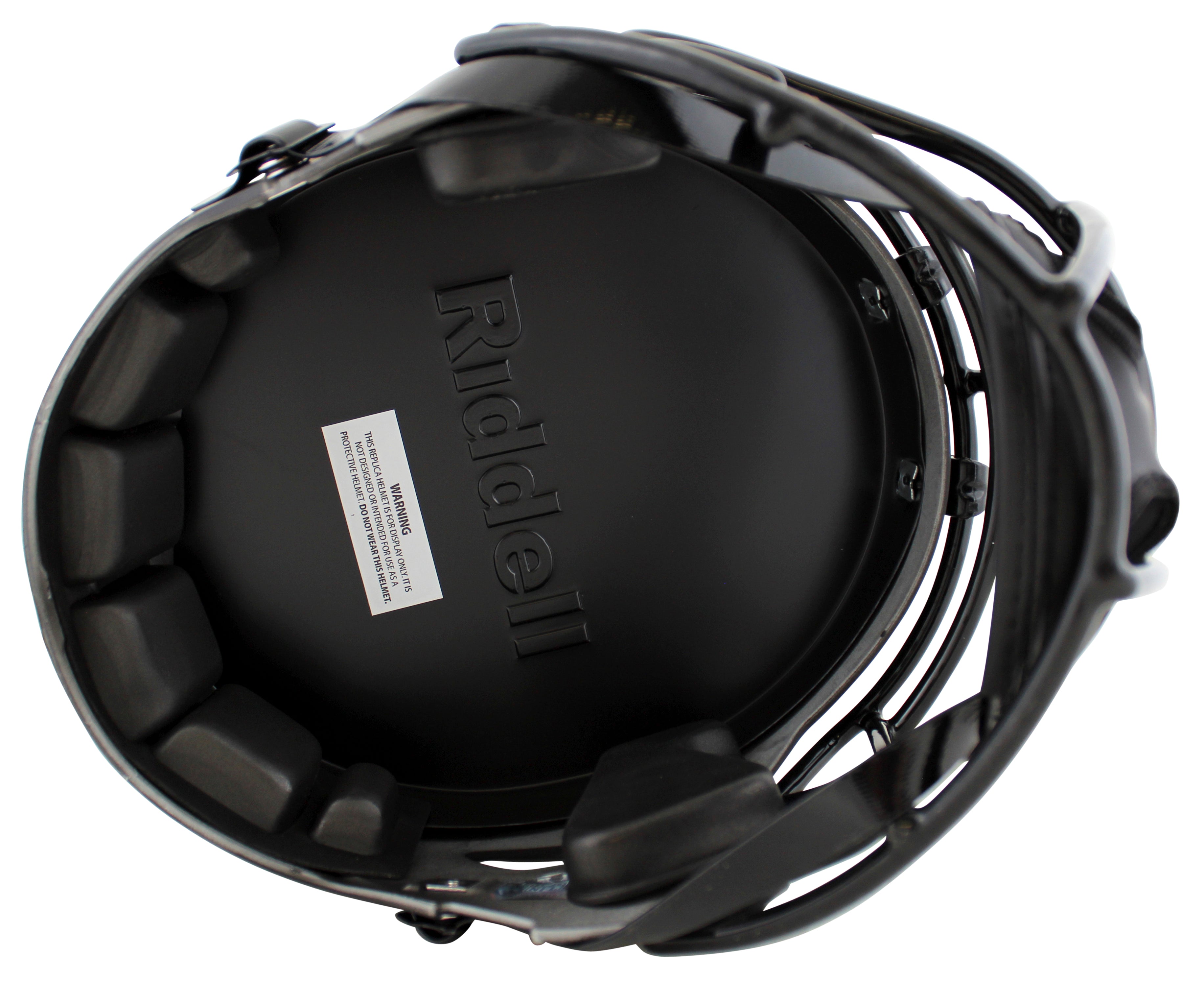 Vikings Adrian Peterson "All Day" Signed Eclipse F/S Speed Rep Helmet w Case BAS