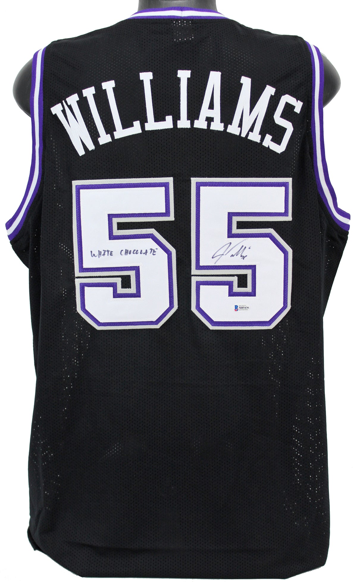 Jason Williams "White Chocolate" Authentic Signed Black Pro Style Jersey BAS