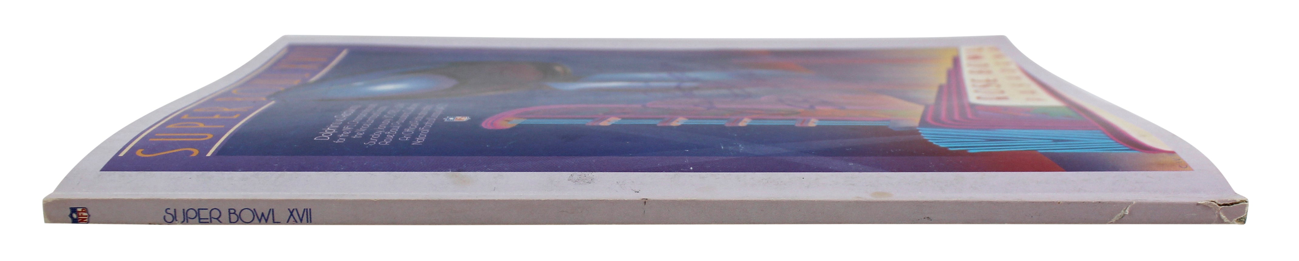 John Riggins "SB XVII MVP" Authentic Signed SB XVII Program BAS Witness #W099024