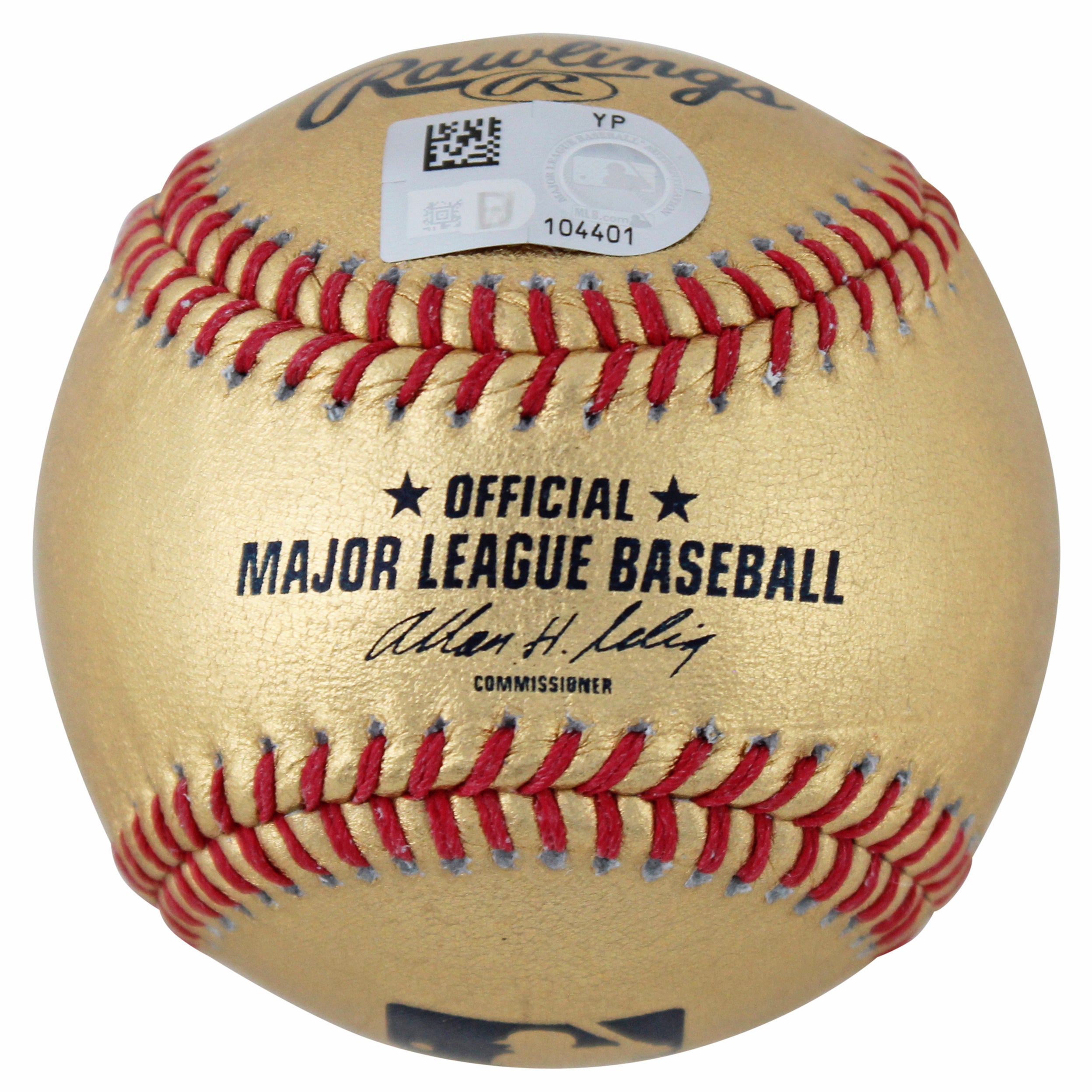 Angels Mike Trout Authentic Signed Gold Oml Baseball Autographed MLB #YP104401