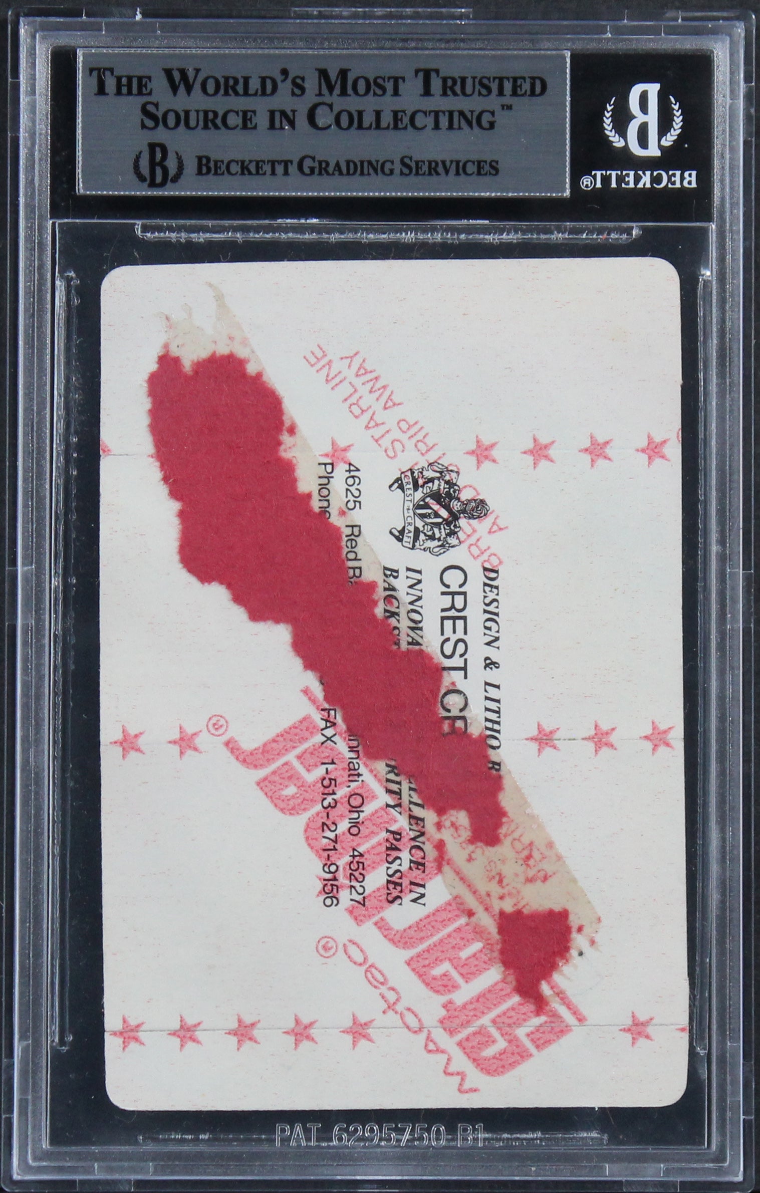 Jerry Garcia Grateful Dead Signed 2.5x3.65 1994 Back Stage Concert Pass BAS Slab