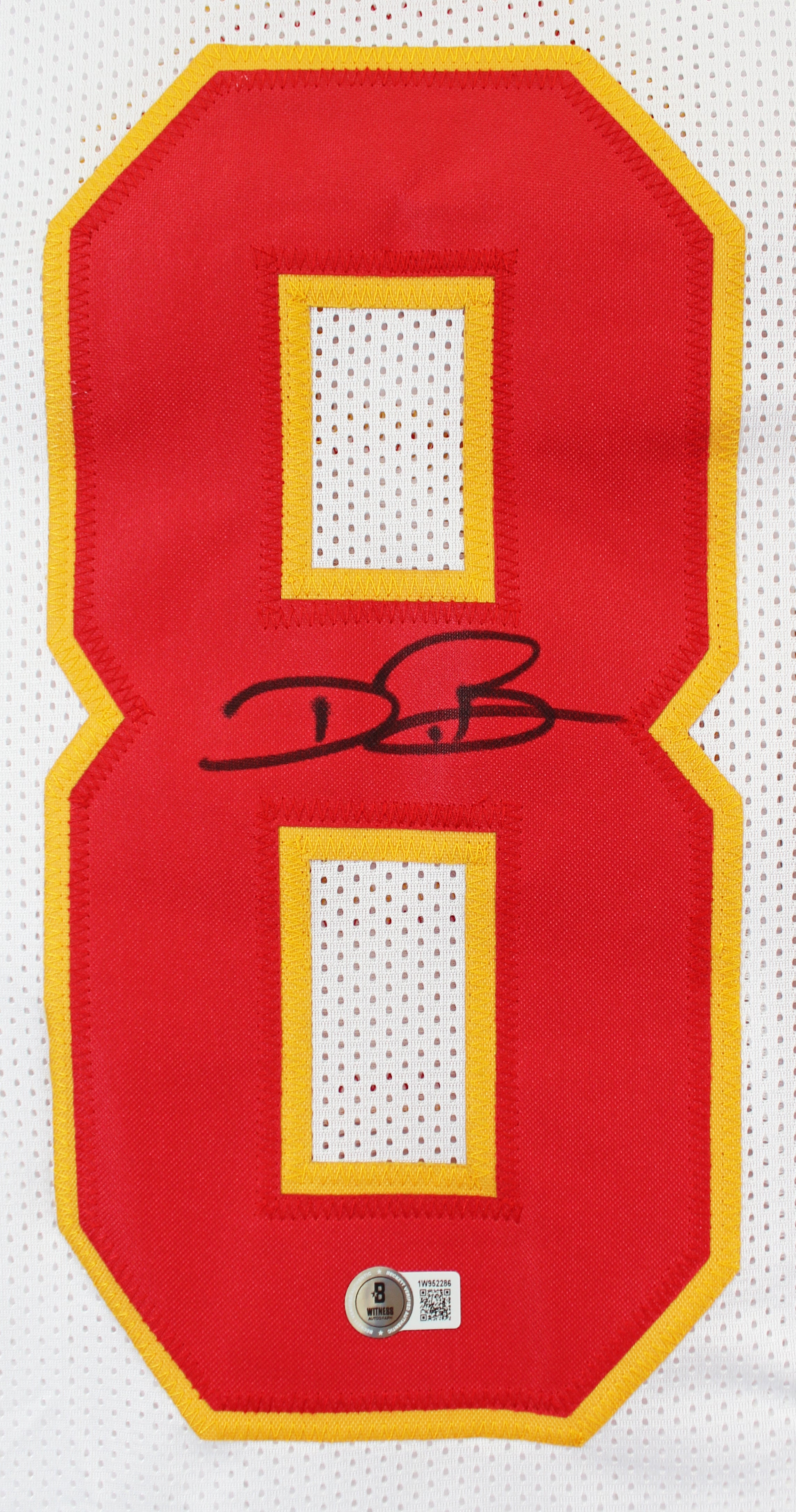 Dwayne Bowe Authentic Signed White Pro Style Jersey Autographed BAS