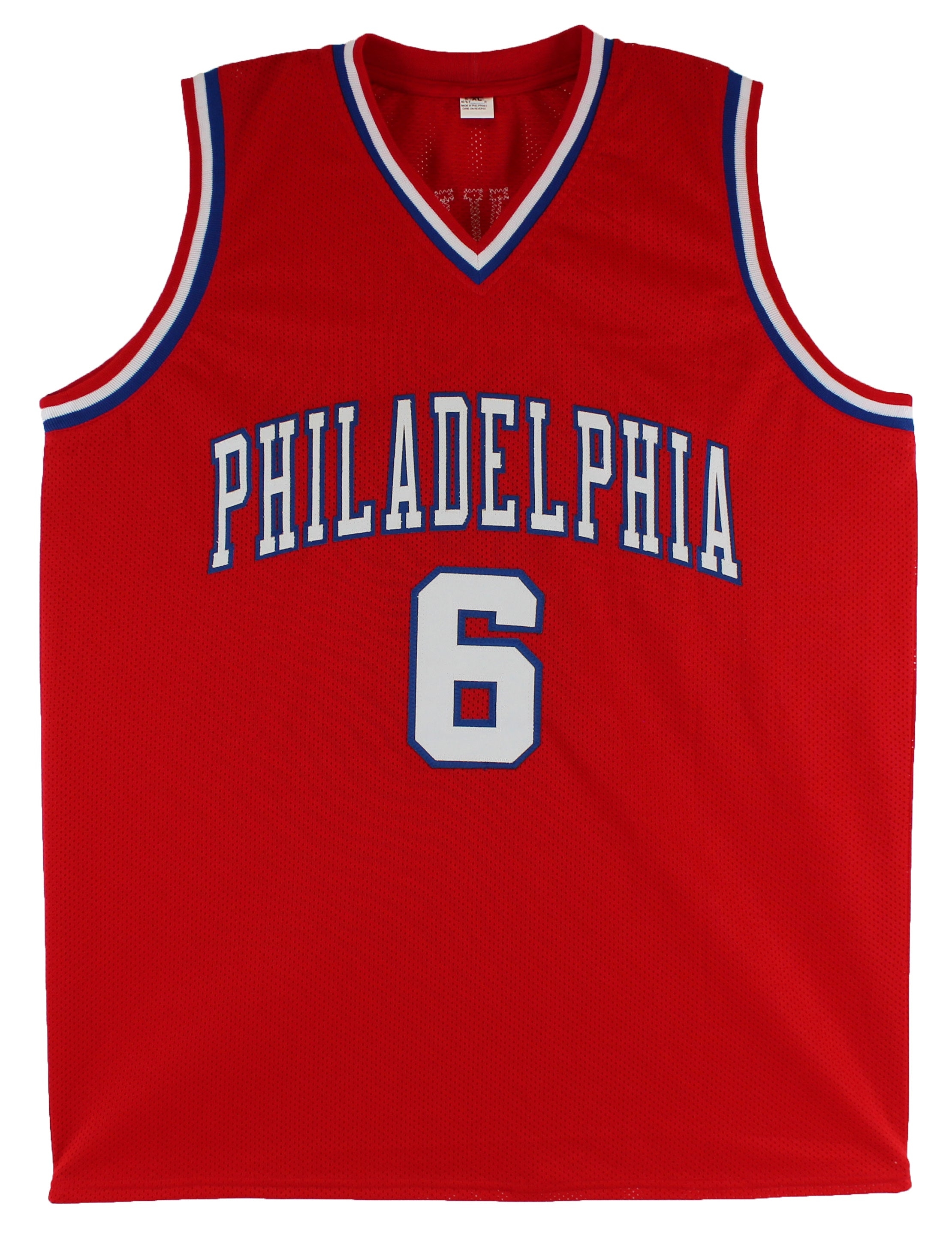 Julius "Dr. J" Erving Authentic Signed Red Pro Style Jersey BAS