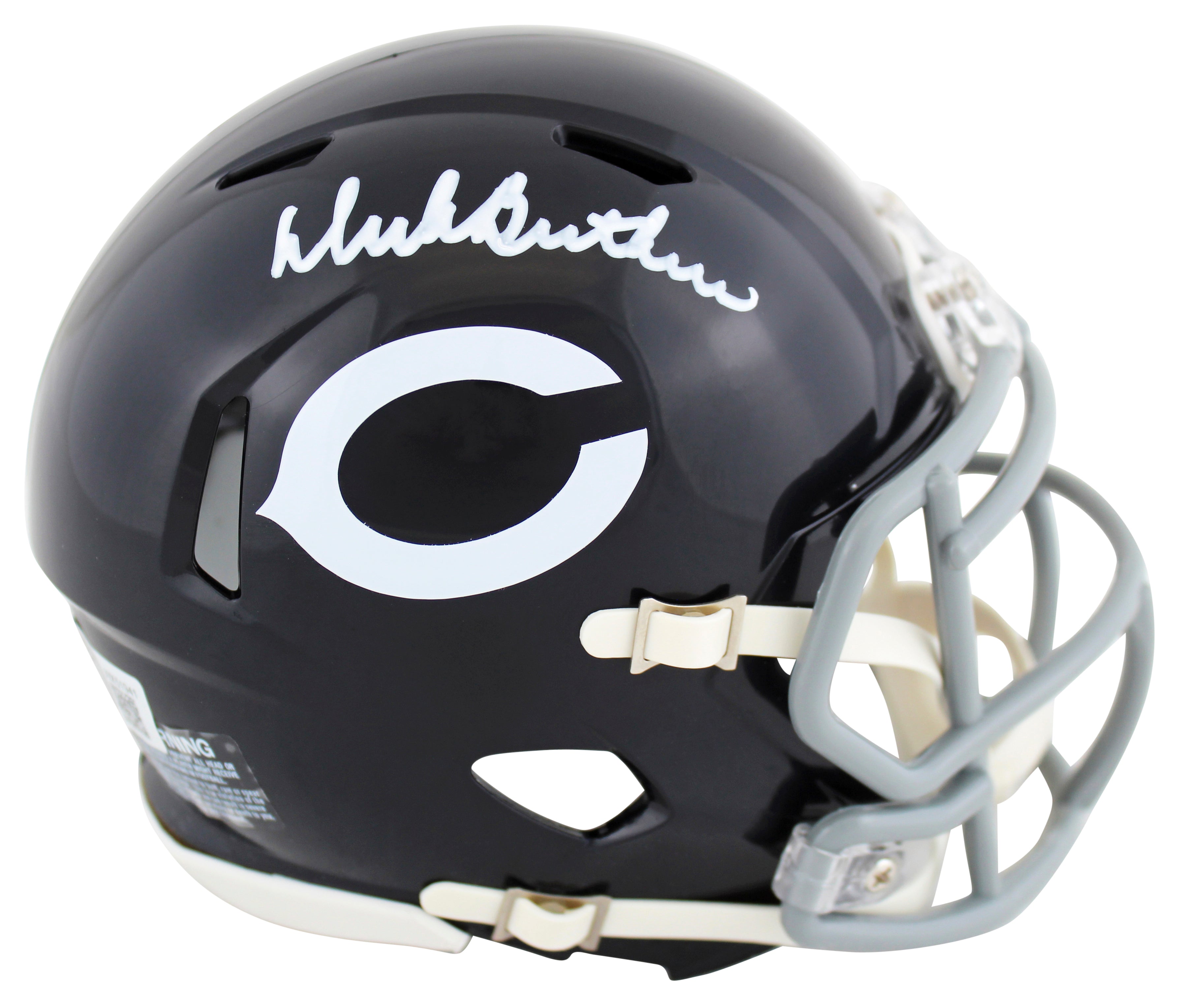 Bears Dick Butkus Authentic Signed 62-73 Throwback Speed Mini Helmet BAS Witness