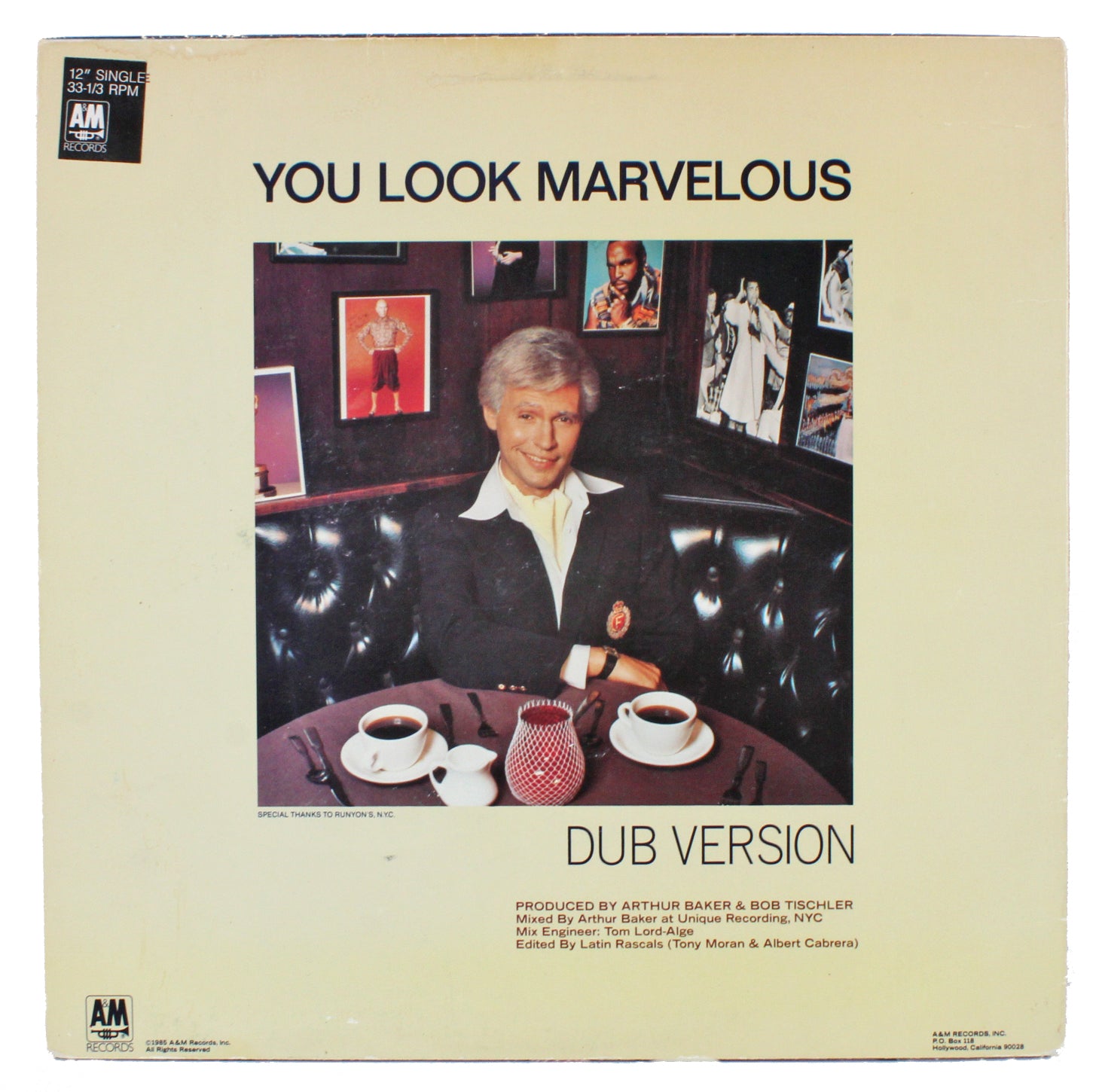 Billy Crystal Authentic Signed You Look Marvelous Album Cover BAS #Q78894