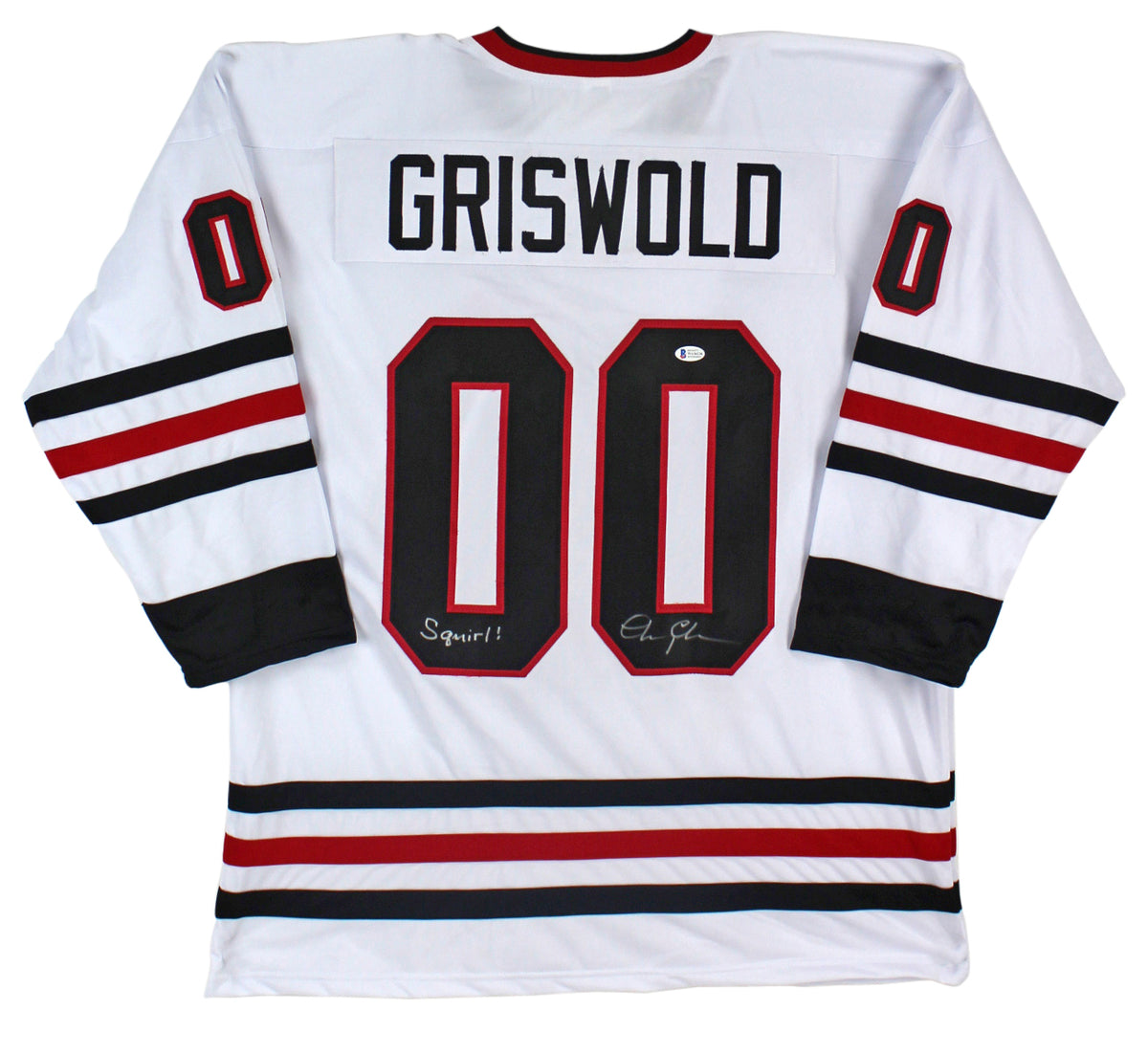 Chevy Chase Christmas Vacation "Squirrel!" Signed Jersey BAS Witnessed #WA36236
