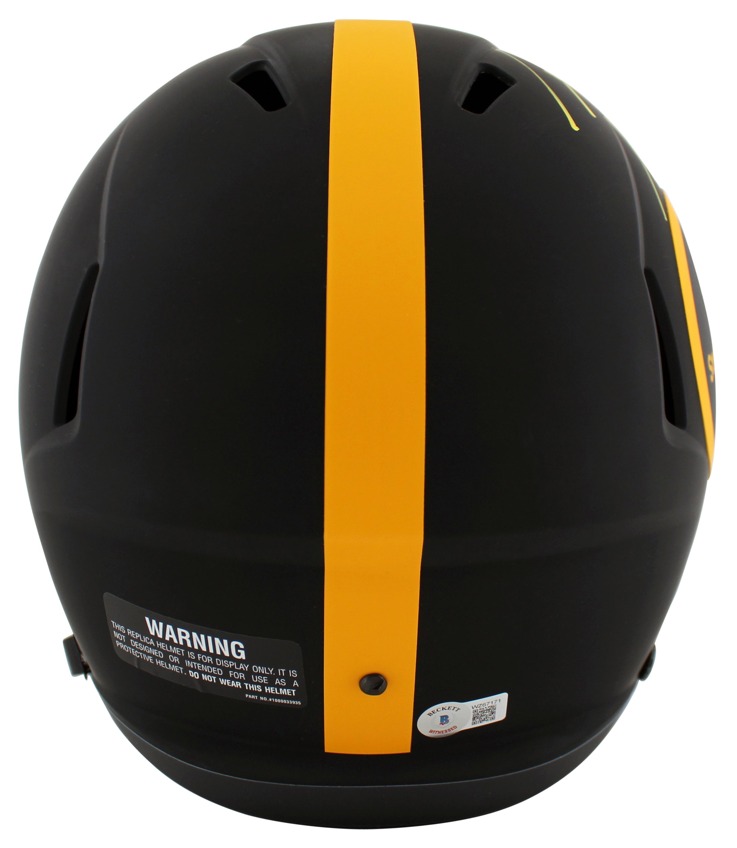 Steelers T.J. Watt Authentic Signed Eclipse Full Size Speed Rep Helmet BAS Wit