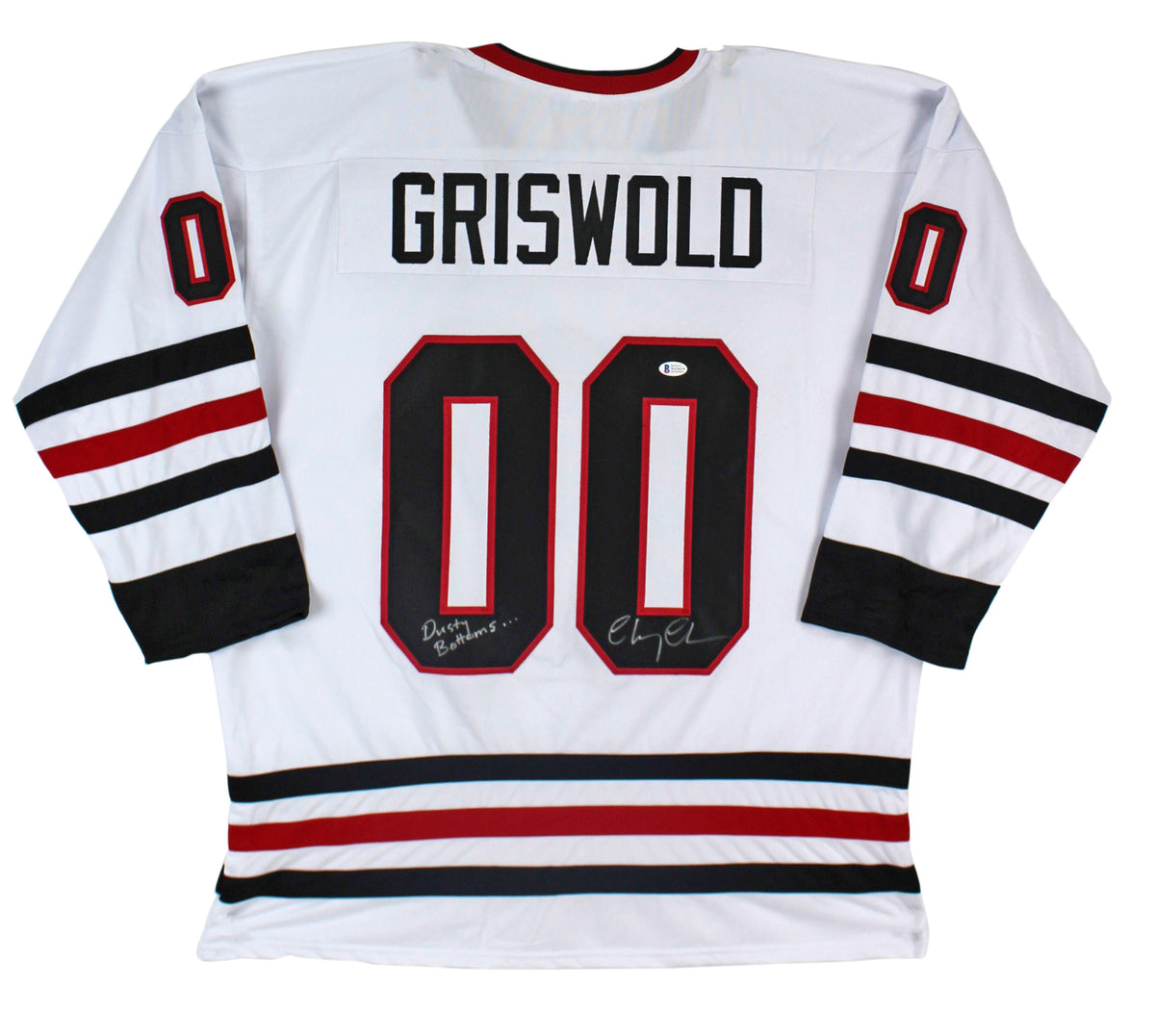 Chevy Chase Christmas Vacation "Dusty Bottoms..." Signed Jersey BAS #WA36235