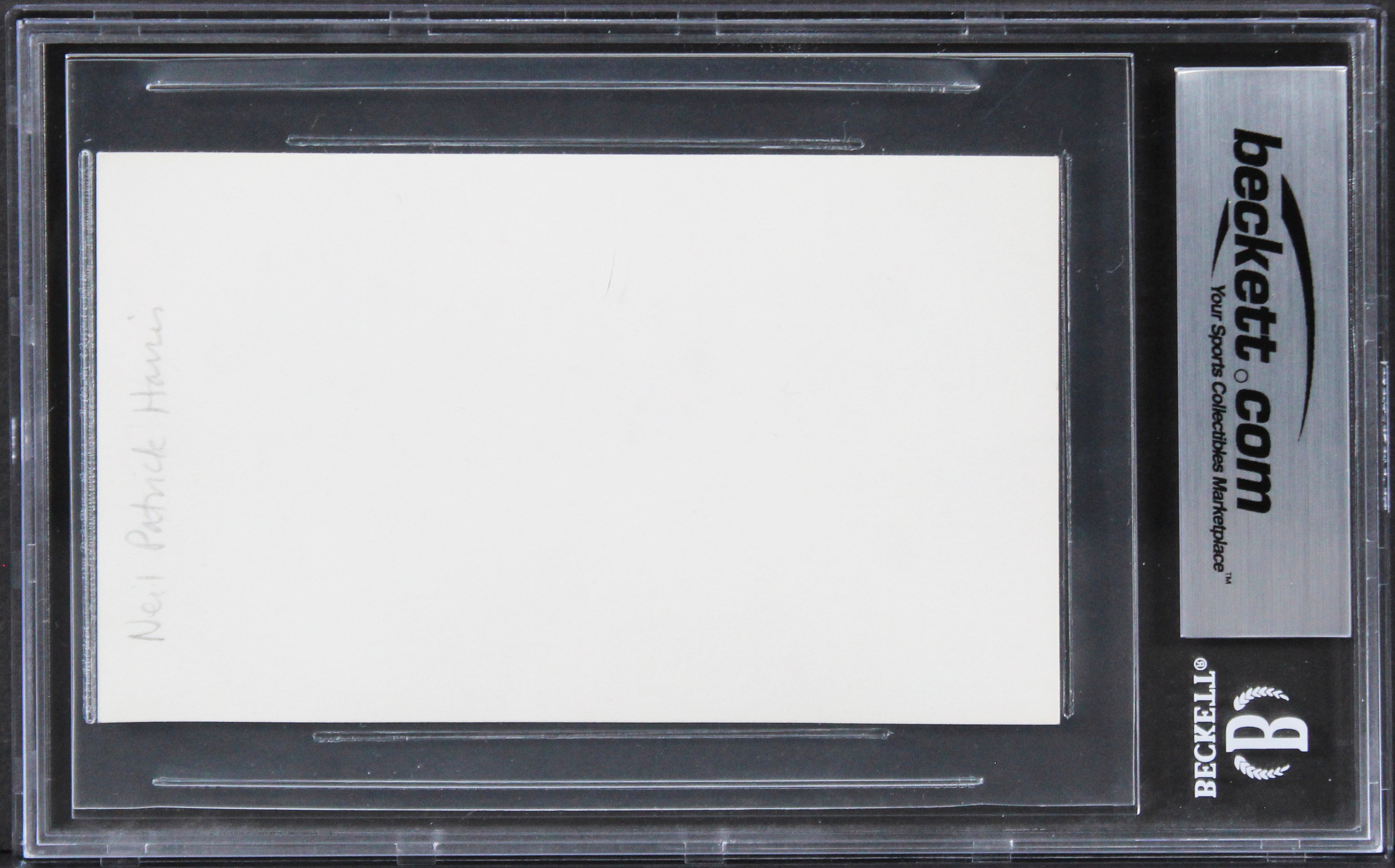 Neil Patrick Harris How I Met Your Mother Signed 3x5 Index Card Auto 10 BAS Slab