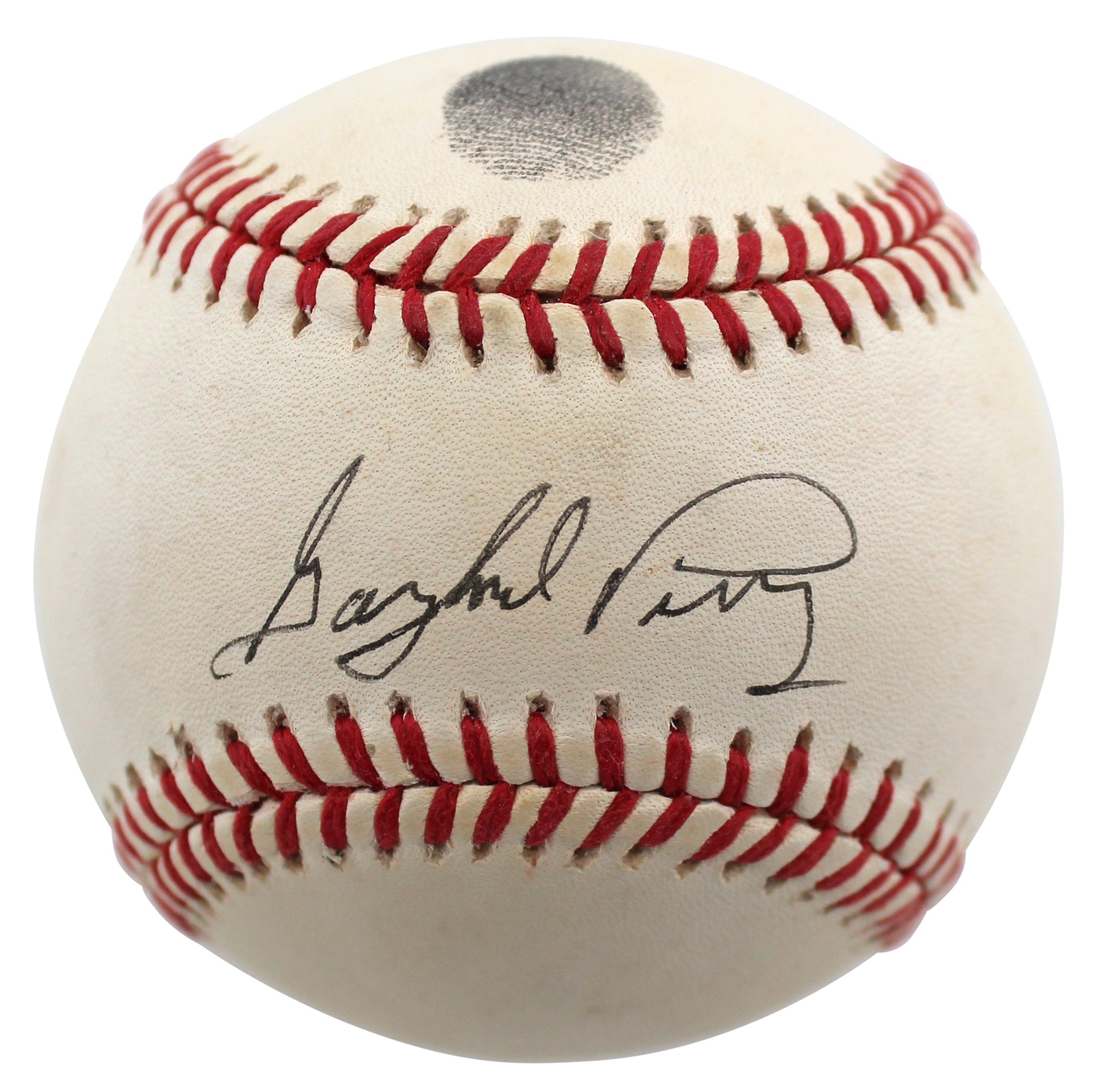 Giants Gaylord Perry Signed Thumbprint William White Onl Baseball BAS #BD23604