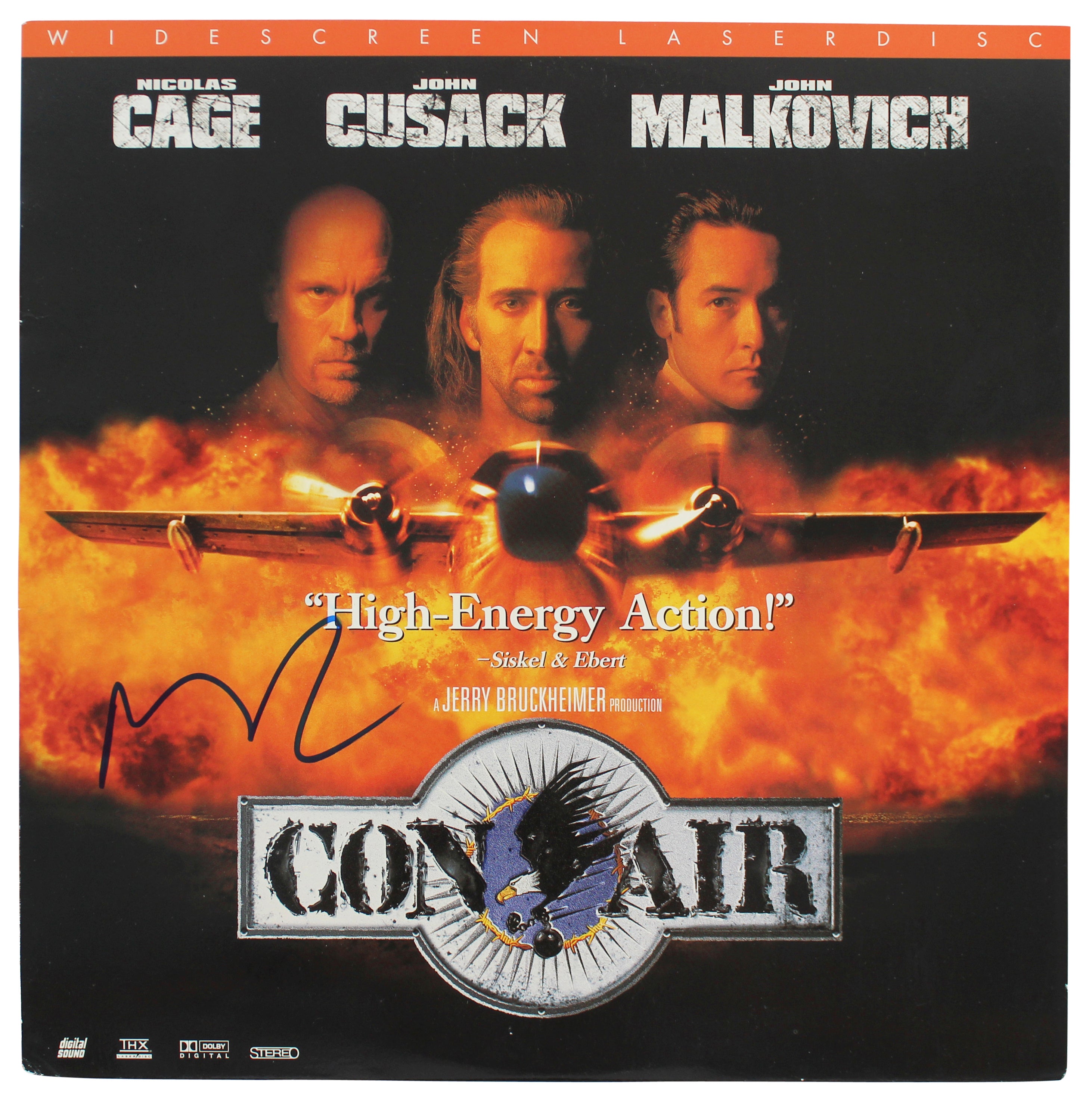Nicolas Cage Authentic Signed Con Air Soundtrack Album Cover BAS #BG83155