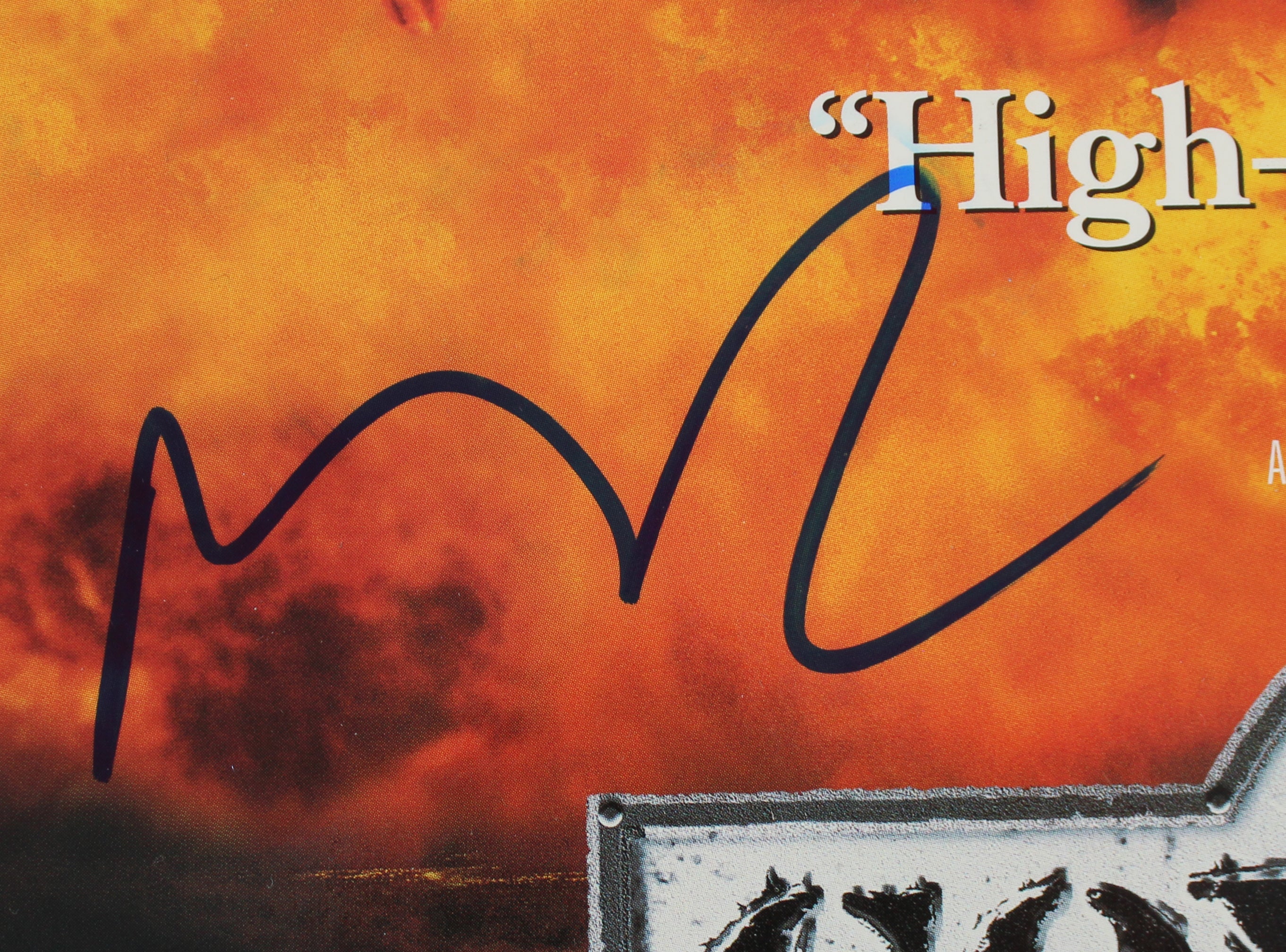 Nicolas Cage Authentic Signed Con Air Soundtrack Album Cover BAS #BG83155